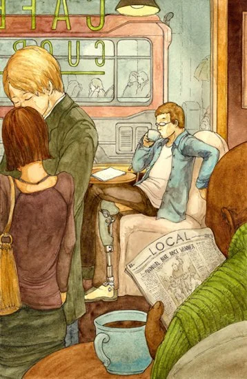 Vulnerability 2, watercolor, 2009.