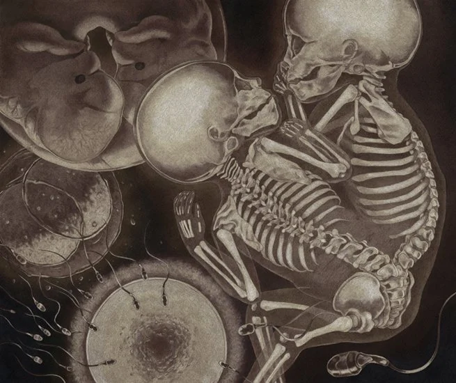 Conjoined Twins, markers and colored pencil, 2007.