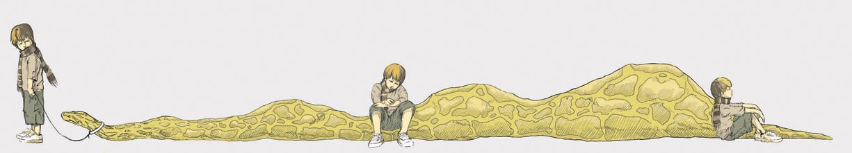 Boy and Snake, Photoshop, 2007.