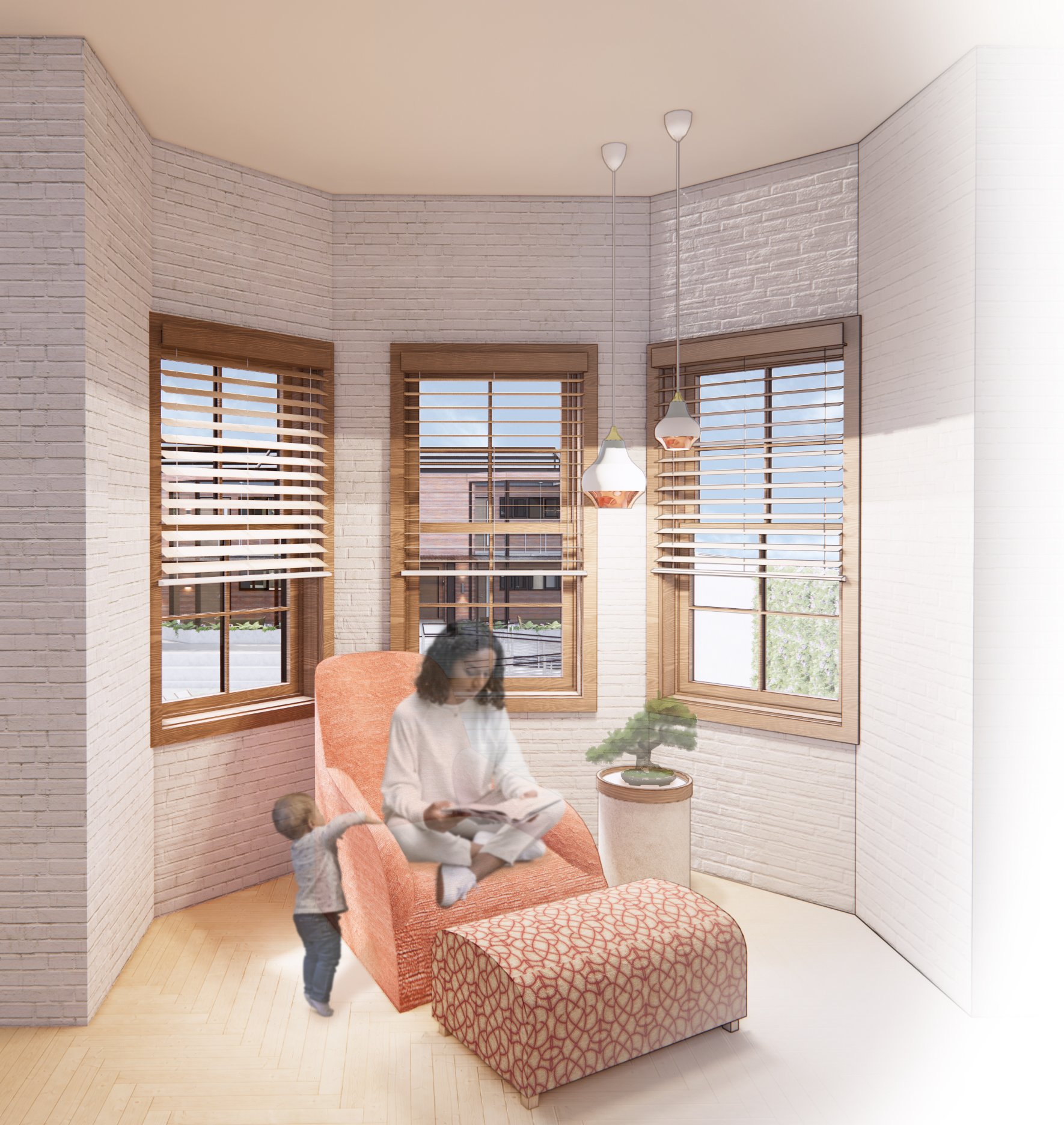 Rowhouse Second Floor Seating Nook