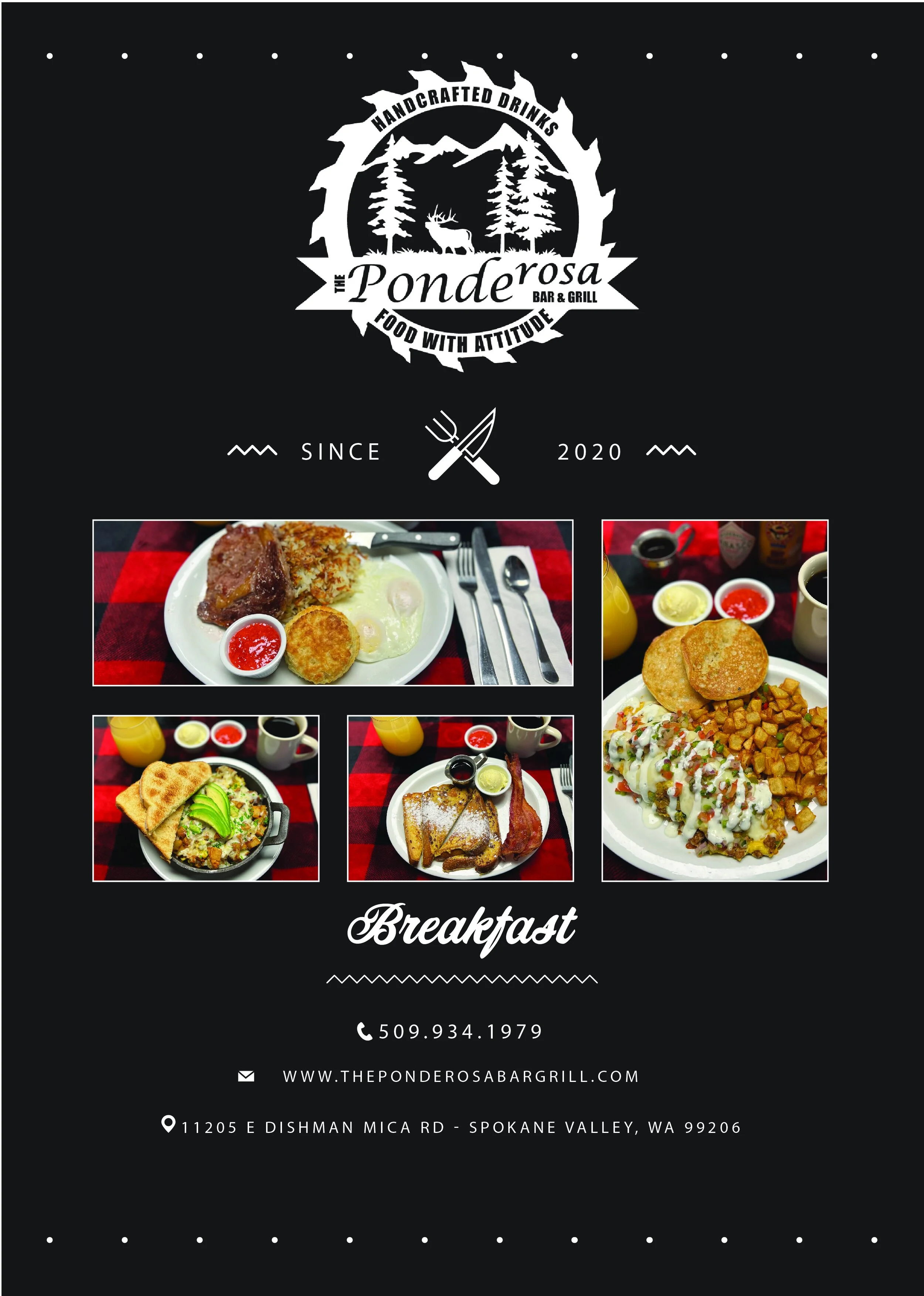 Breakfast — The Ponderosa Bar & Grill