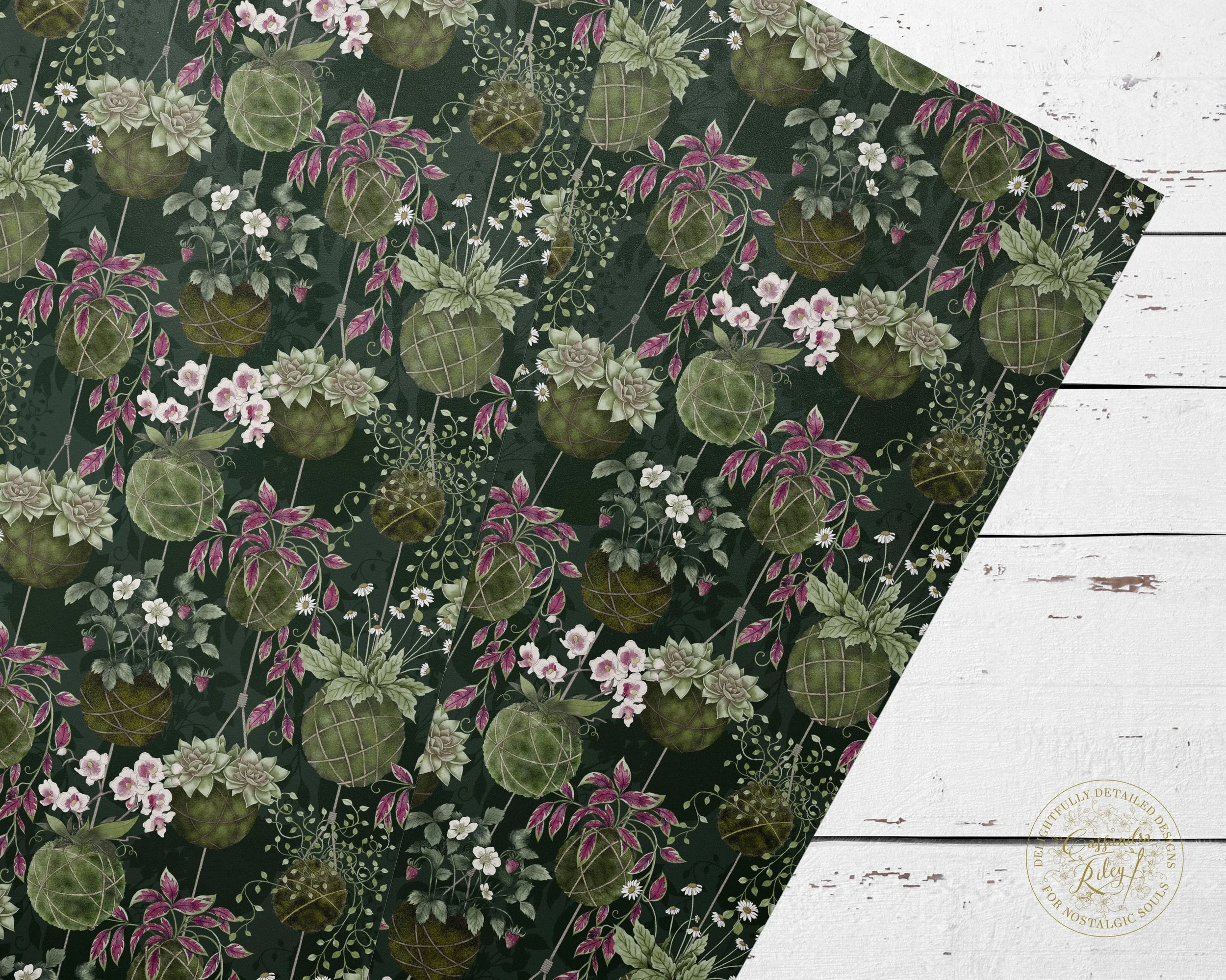 Plant lover pattern gift wrap