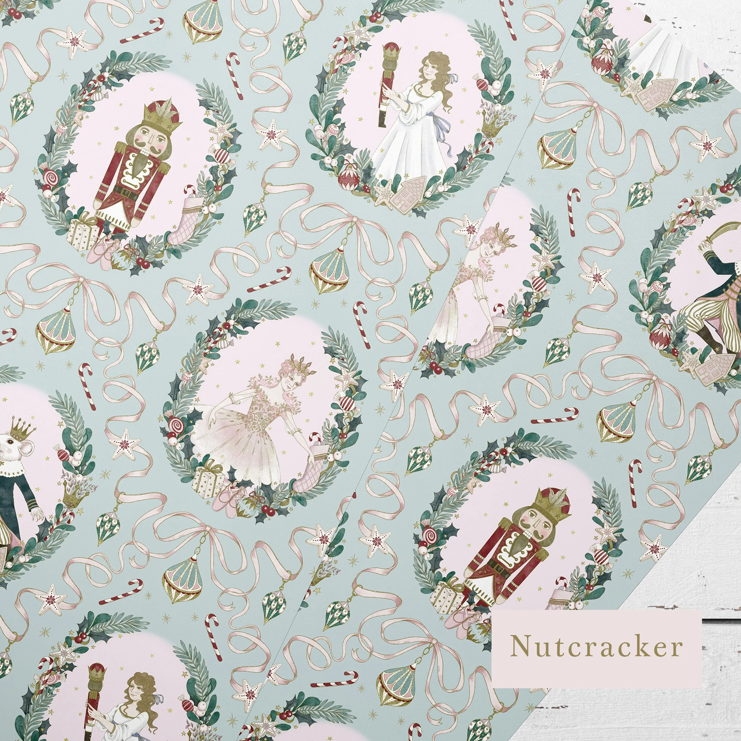Nutcracker Christmas gift wrap.jpg