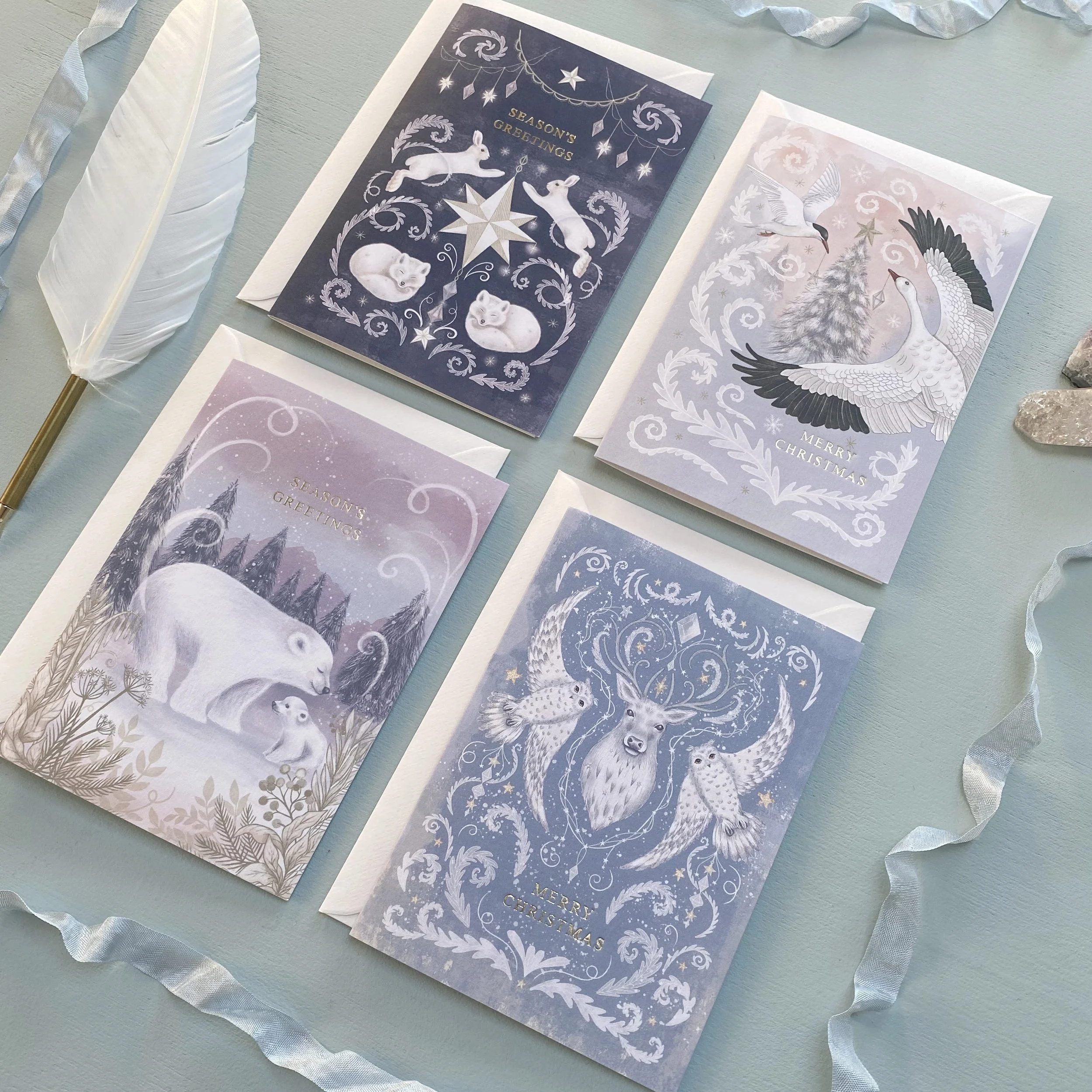 blue christmas card set.jpg