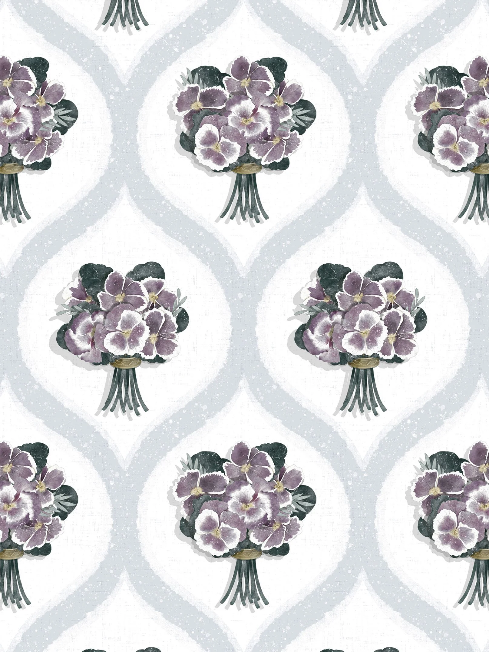 SNOW PANSY POSY - CRD71