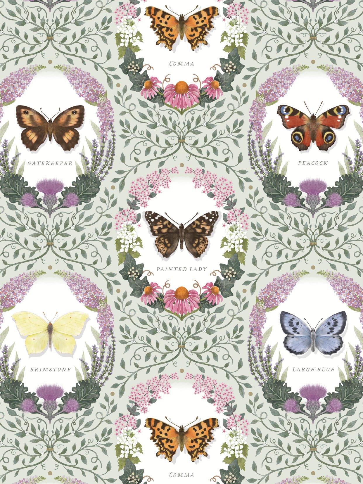 BUTTERFLY PORTRAITS PATTERN - CRD117B