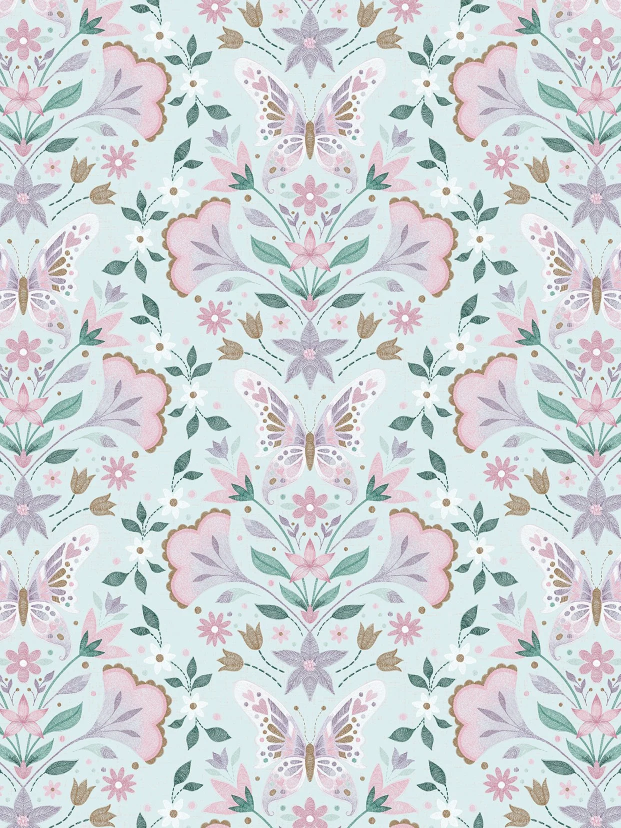 FOLK STITCH BUTTERFLY - CRD34B