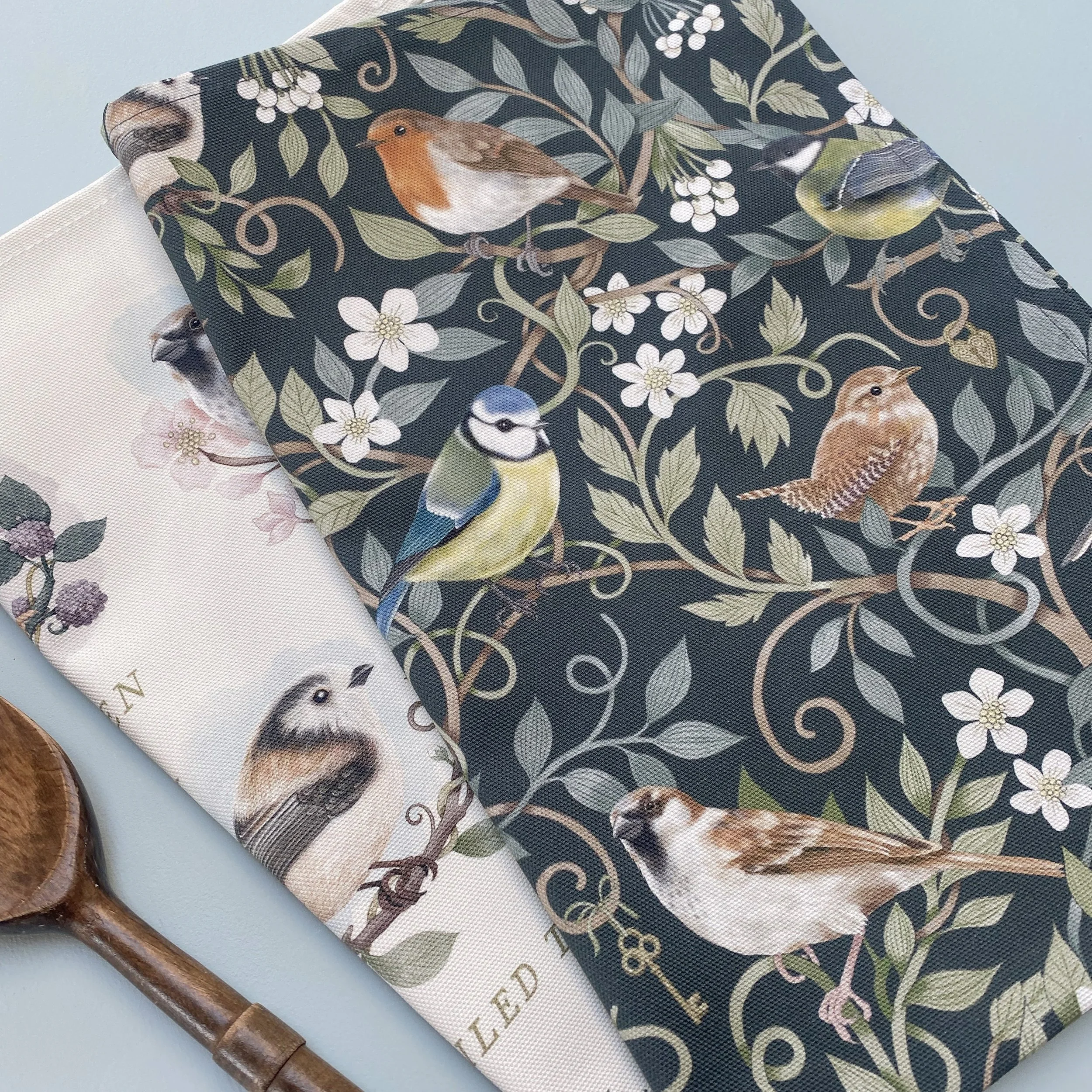 British Garden Birds Tea Towel