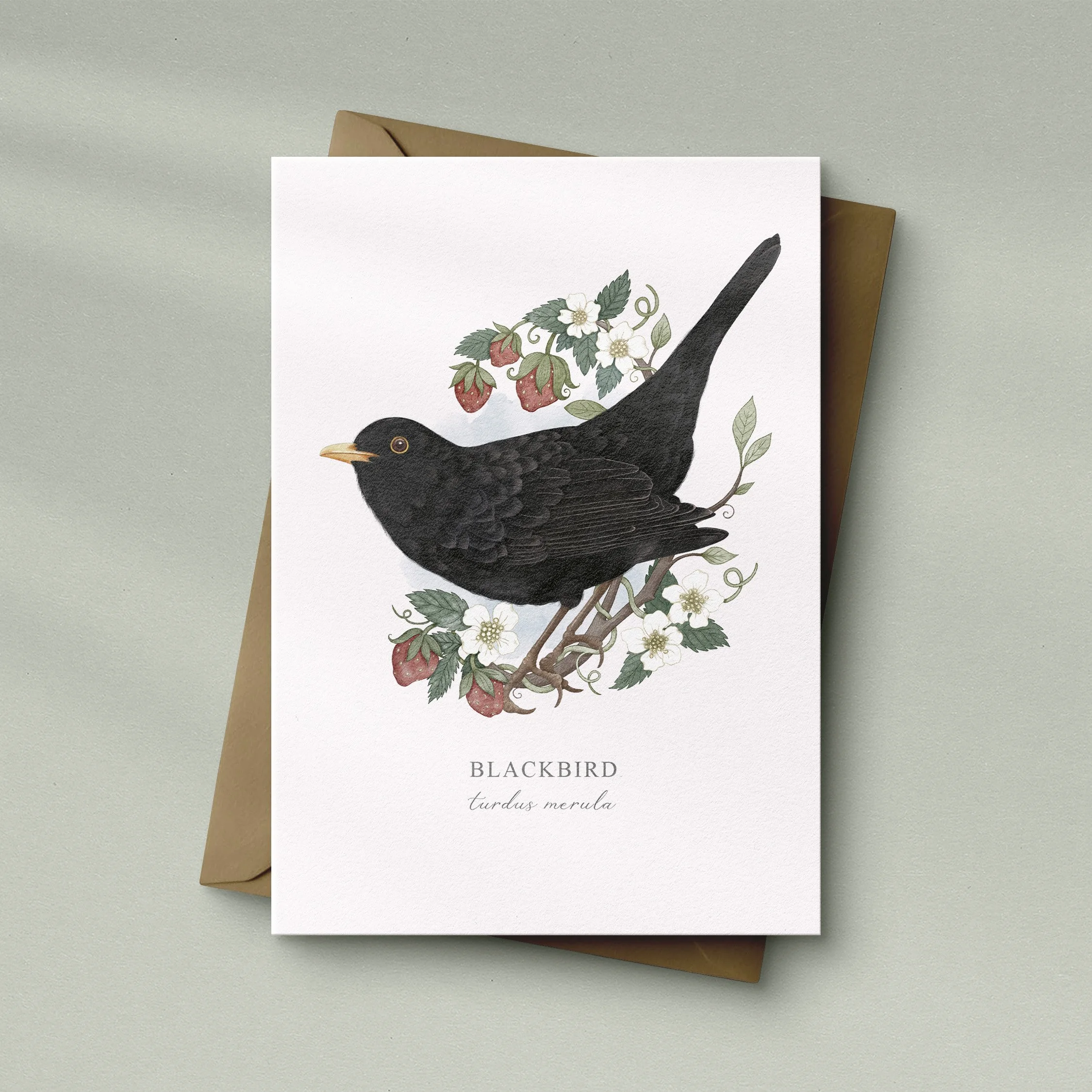 Blackbird Greeting Card
