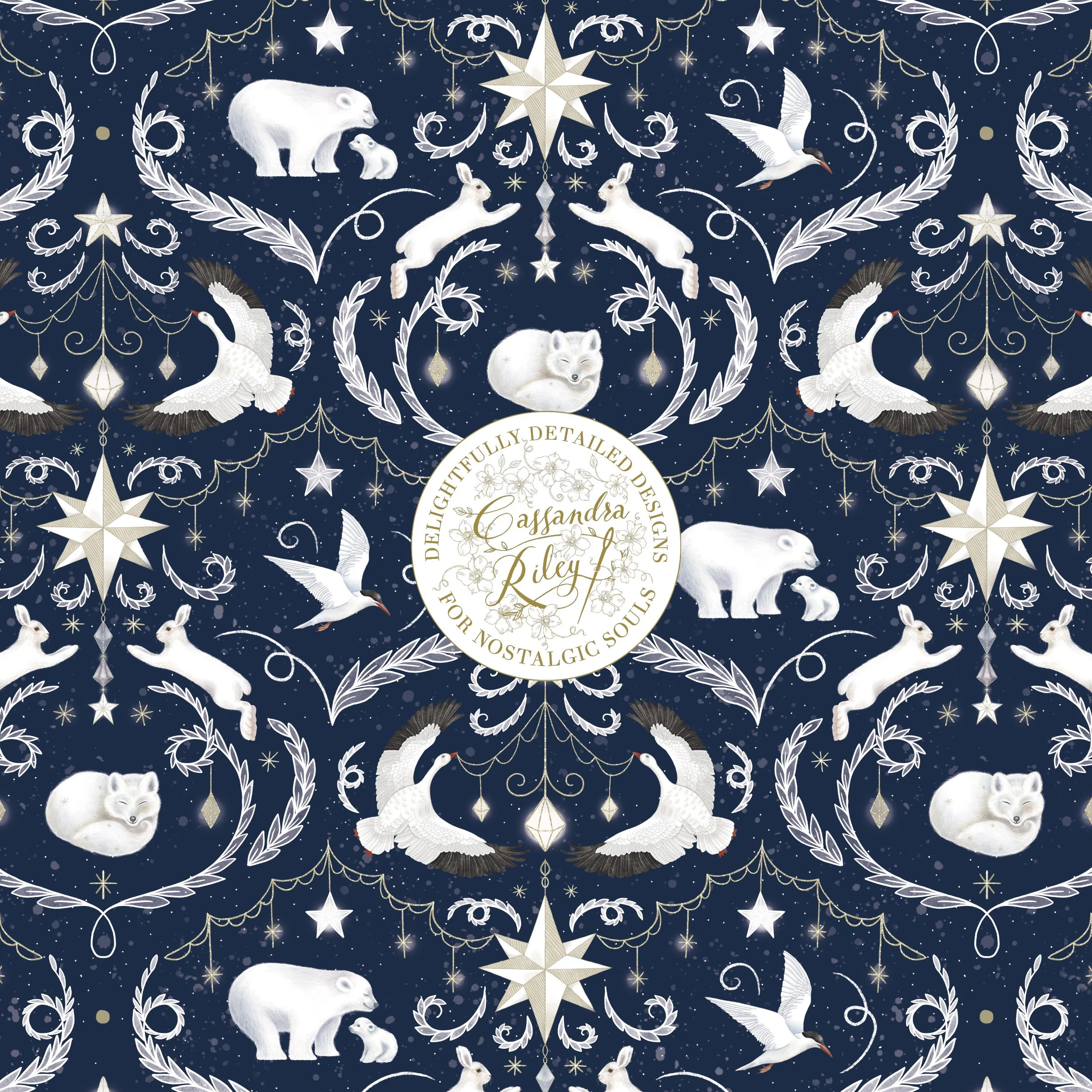 starry night gift wrap pattern.jpg