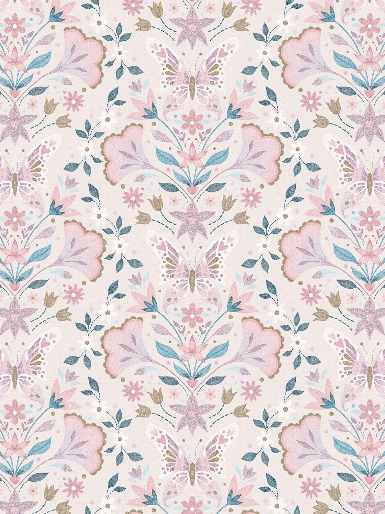 FOLK STITCH BUTTERFLY - CRD34