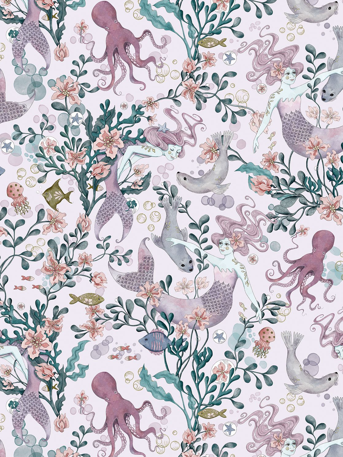 MERMAID FRIENDS PINK - CRD62