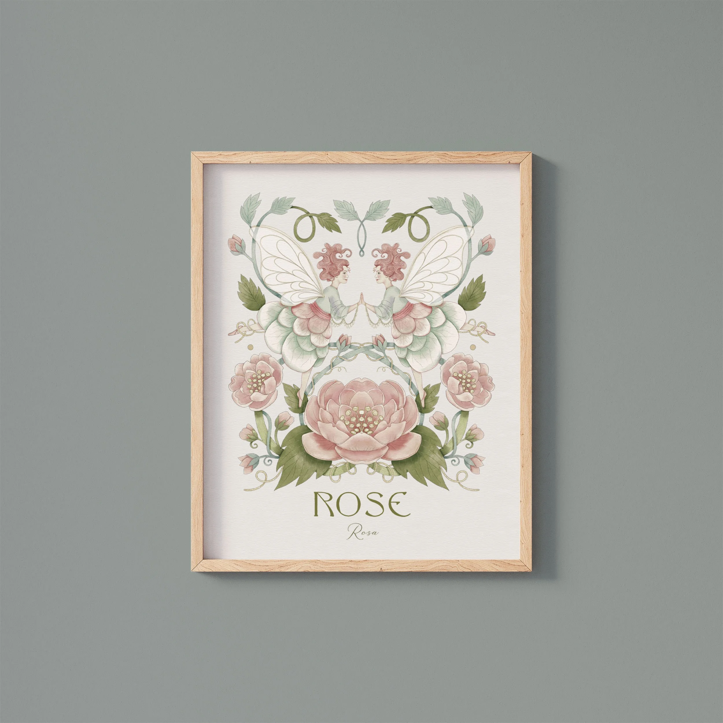 Rose fairies whimsical wall art.jpg