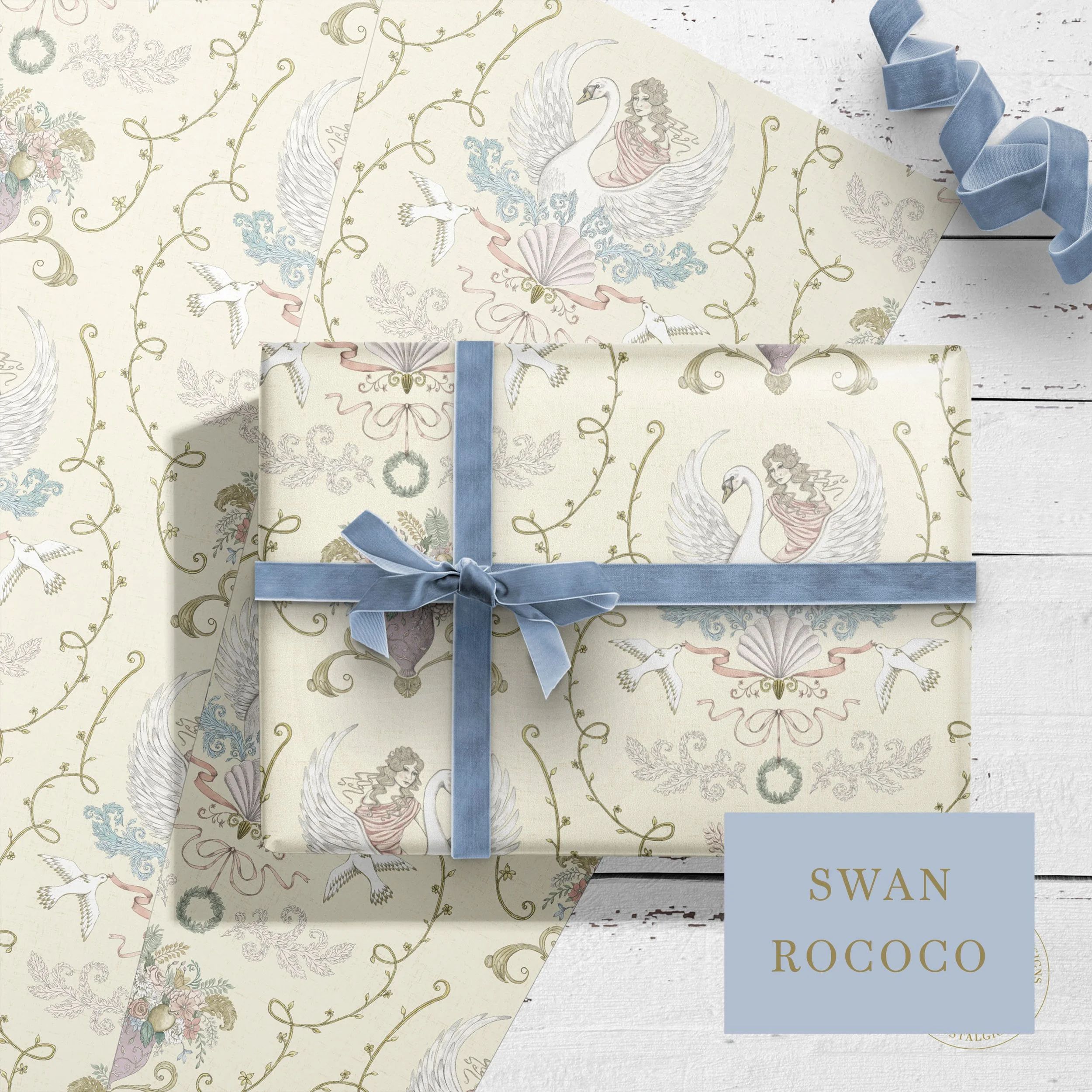 Swan rococo gift wrap.jpg