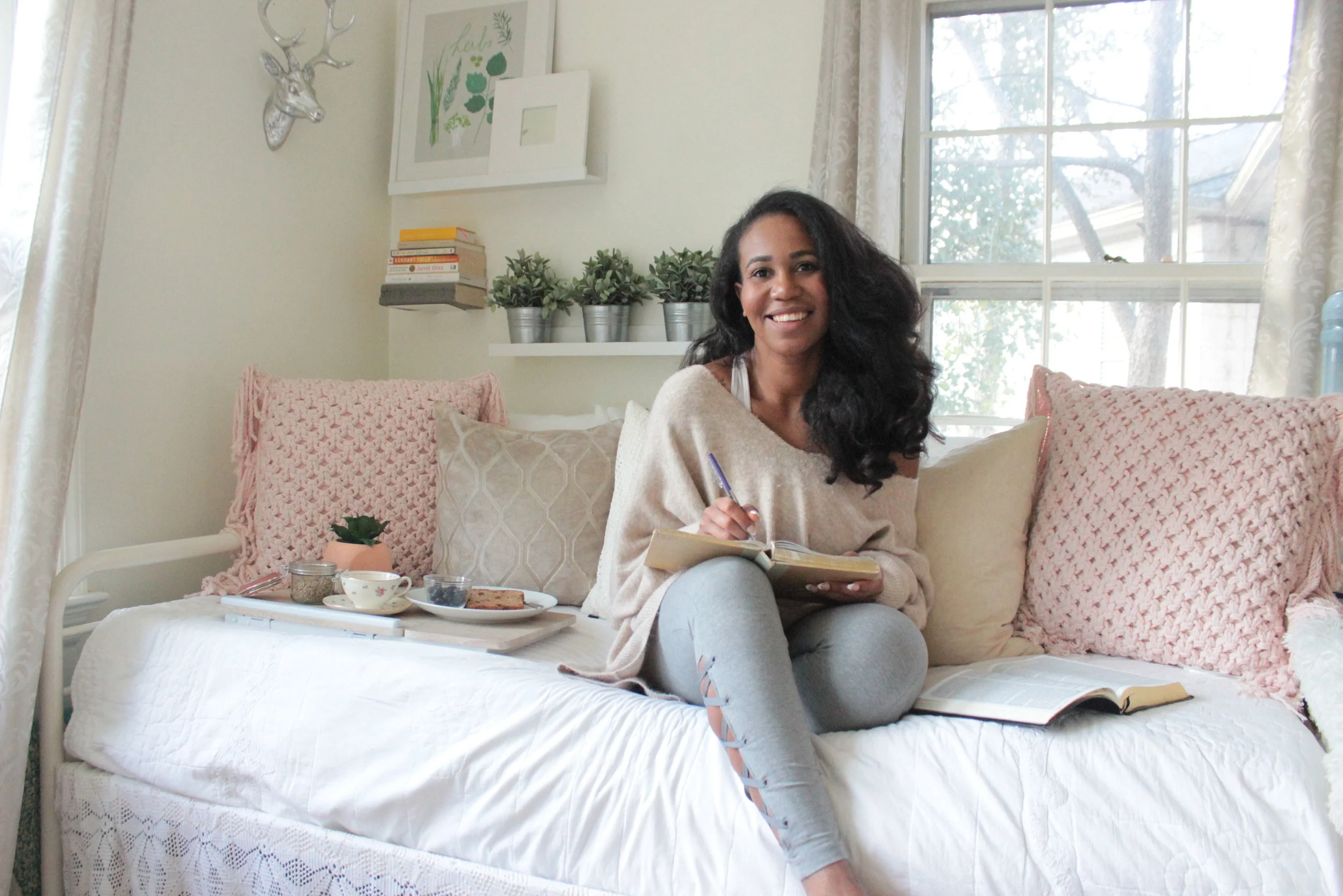 Self-Care Vlog: yoga, sweet potatoes, hair &amp; books