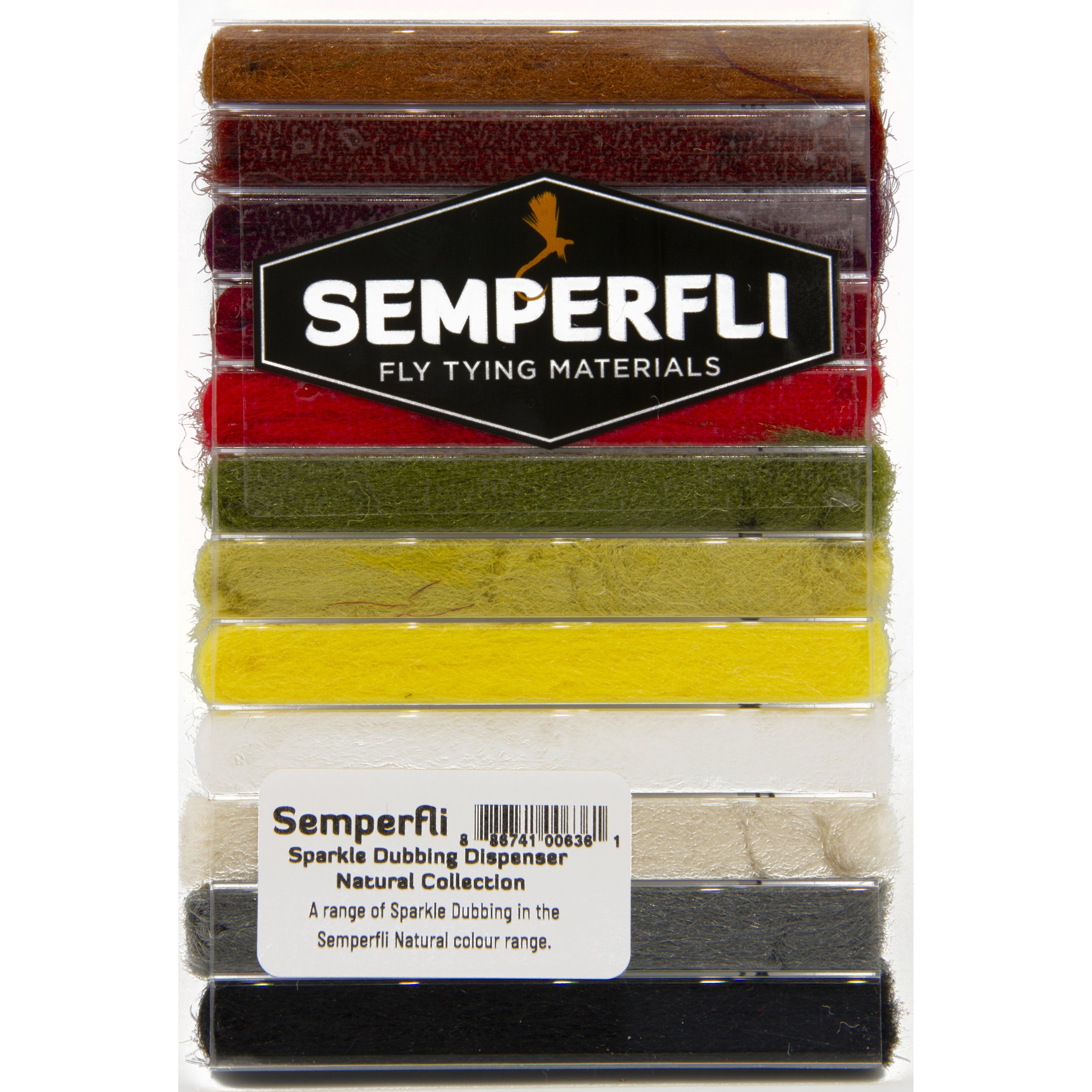 Semperfli Sparkle Dubbing Natural Collection Dispenser Box From Fly Tying Ed Madrigal