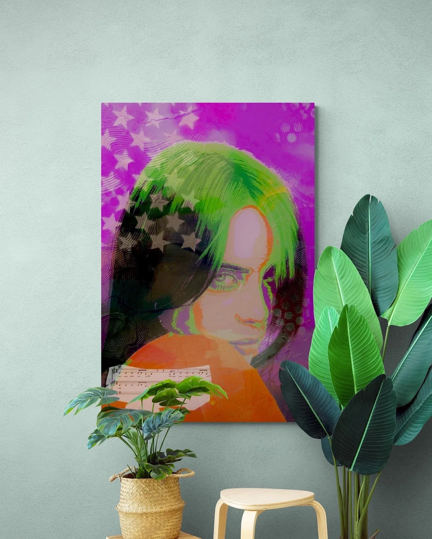  Music icons, like Elvis Presley and Billie Eilish, are a big source of inspiration for artist Cory Bennett, as is a collaborative partnership with fellow “rad dad” Josh Fisher, pictured together in Friday Harbor. 