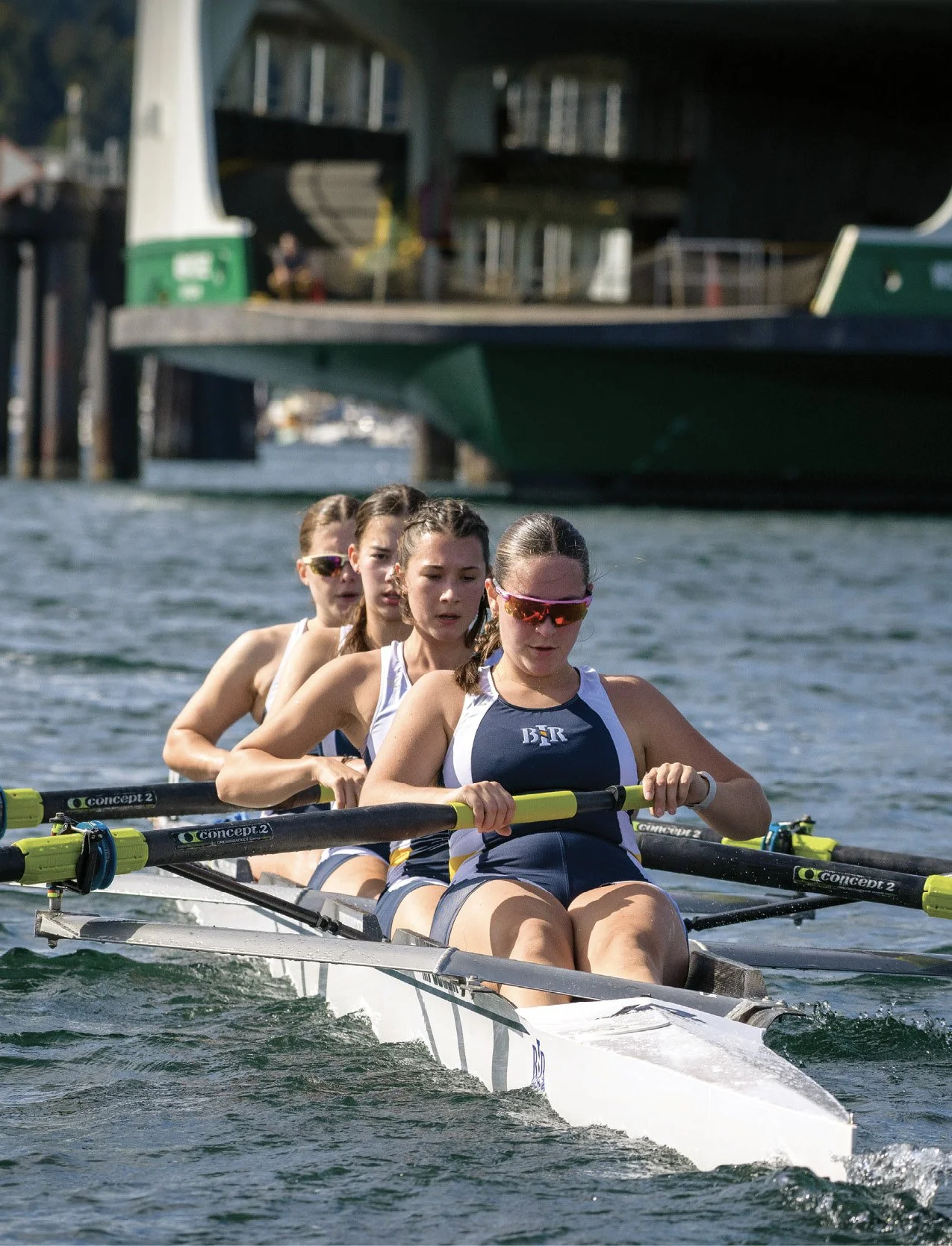 Junior rowers at BIR's annual Brown Bear Regatta on Eagle Harbor, Sept. 28, 2025.