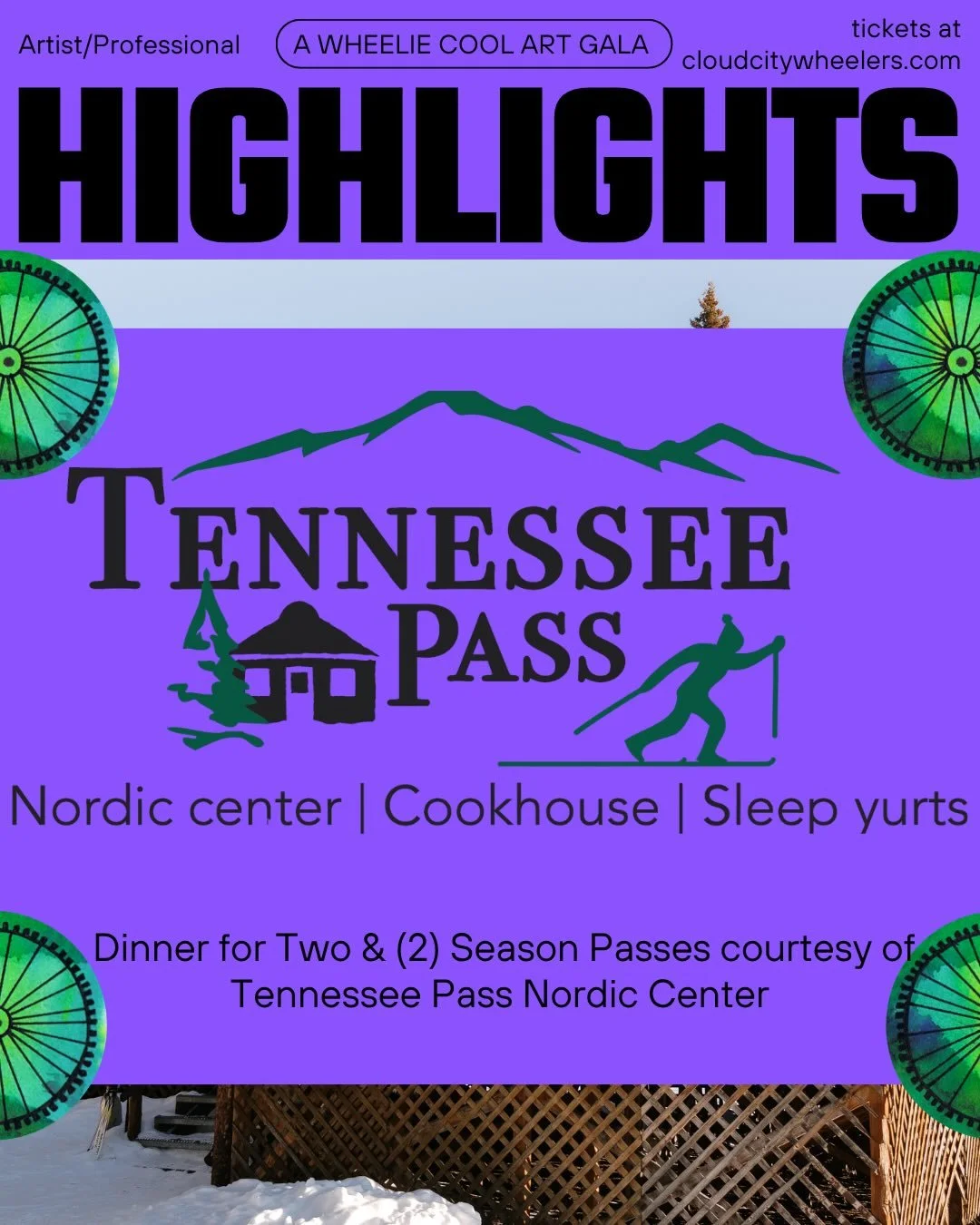 Wheelie Cool Art Gala Tickets = SOLD OUT! No ticket? No problem&mdash;our online silent auction is OPEN NOW (link in bio!) and loaded with seriously good finds, including the offerings from @tennpassco featured below. Massive shoutout to all of our i
