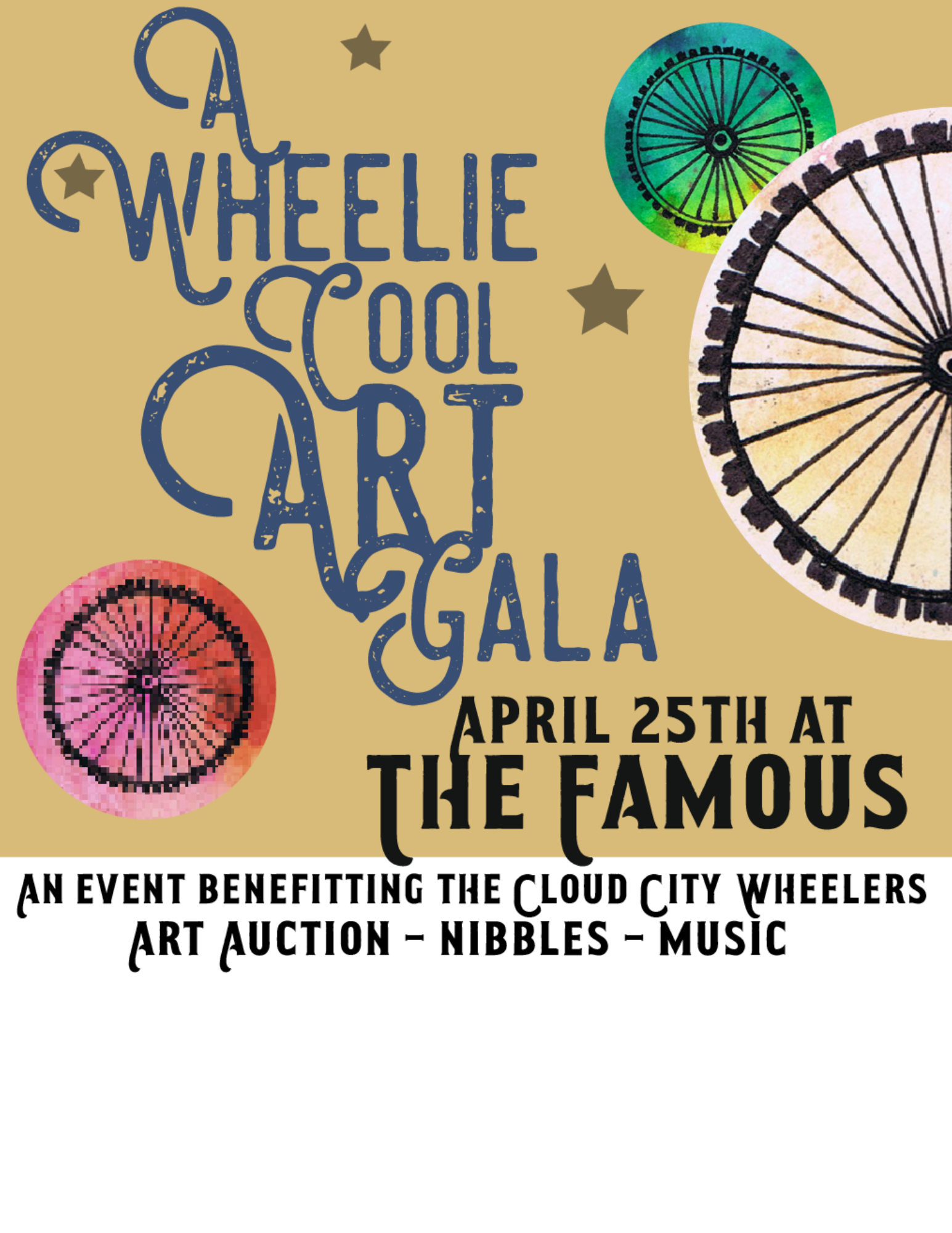 2026 Wheelie Cool Art Gala Ticket