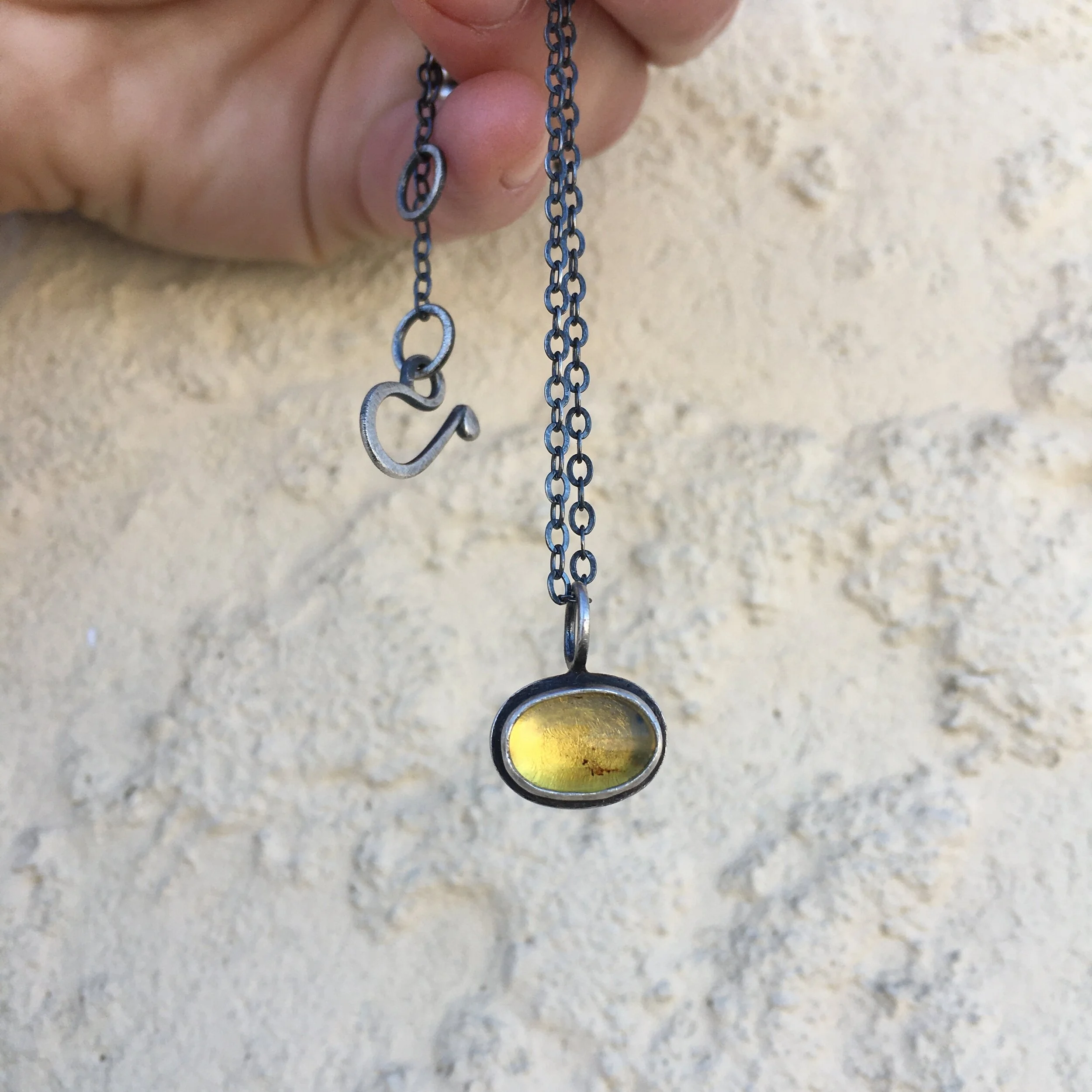 Pendant Necklace # 3 - Amber