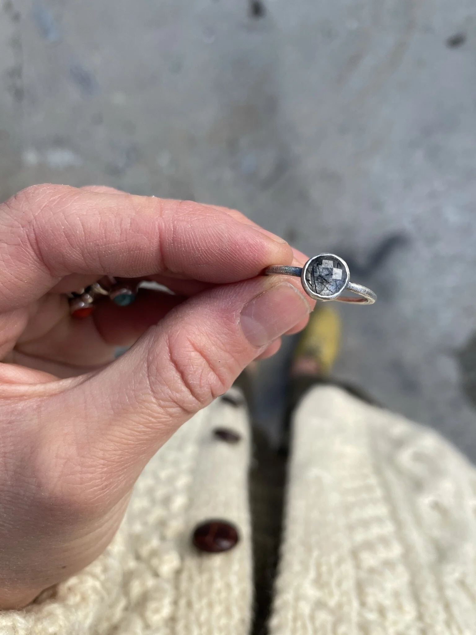 Maia- Tourmaline Quartz Ring