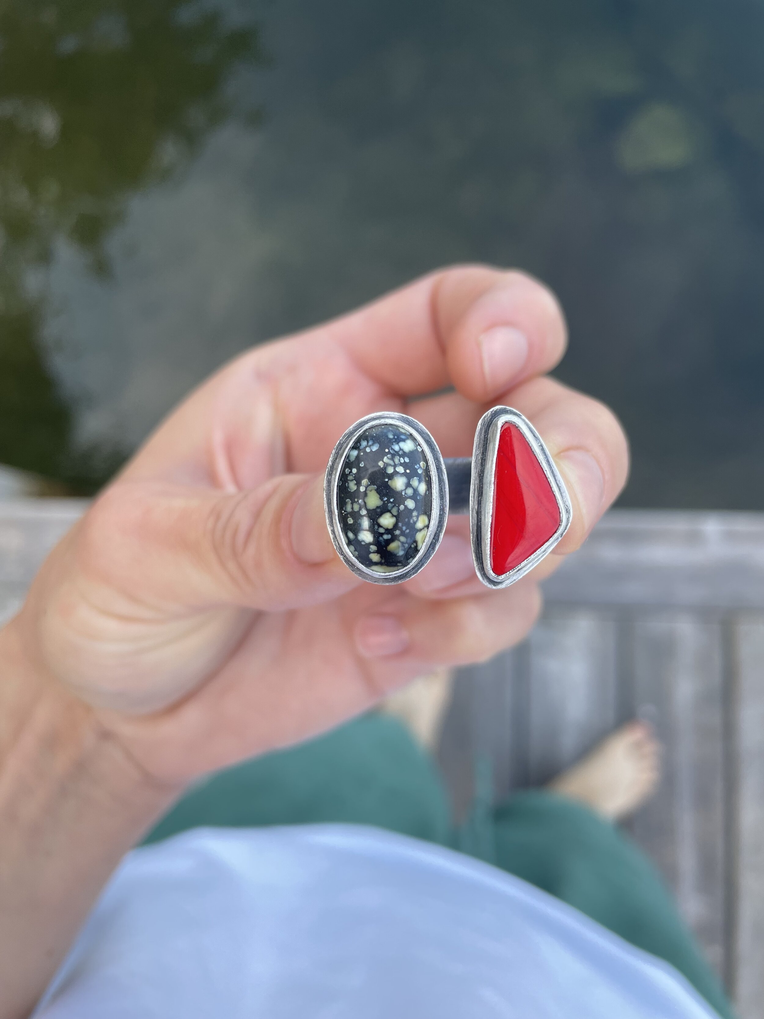 Star Fox Variscite &amp; Rosarita Ring