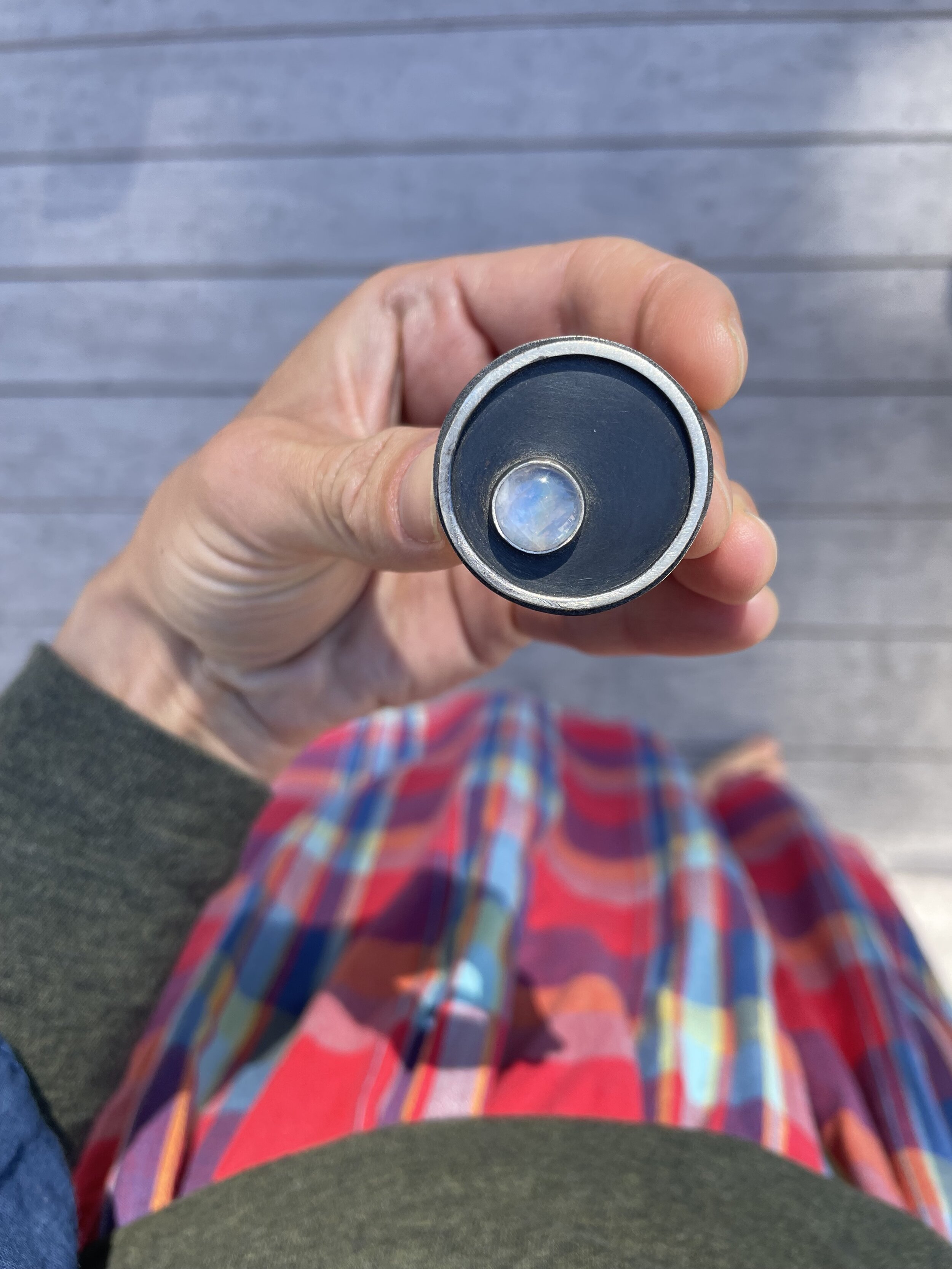 ARCHNA- Rainbow Moonstone Ring