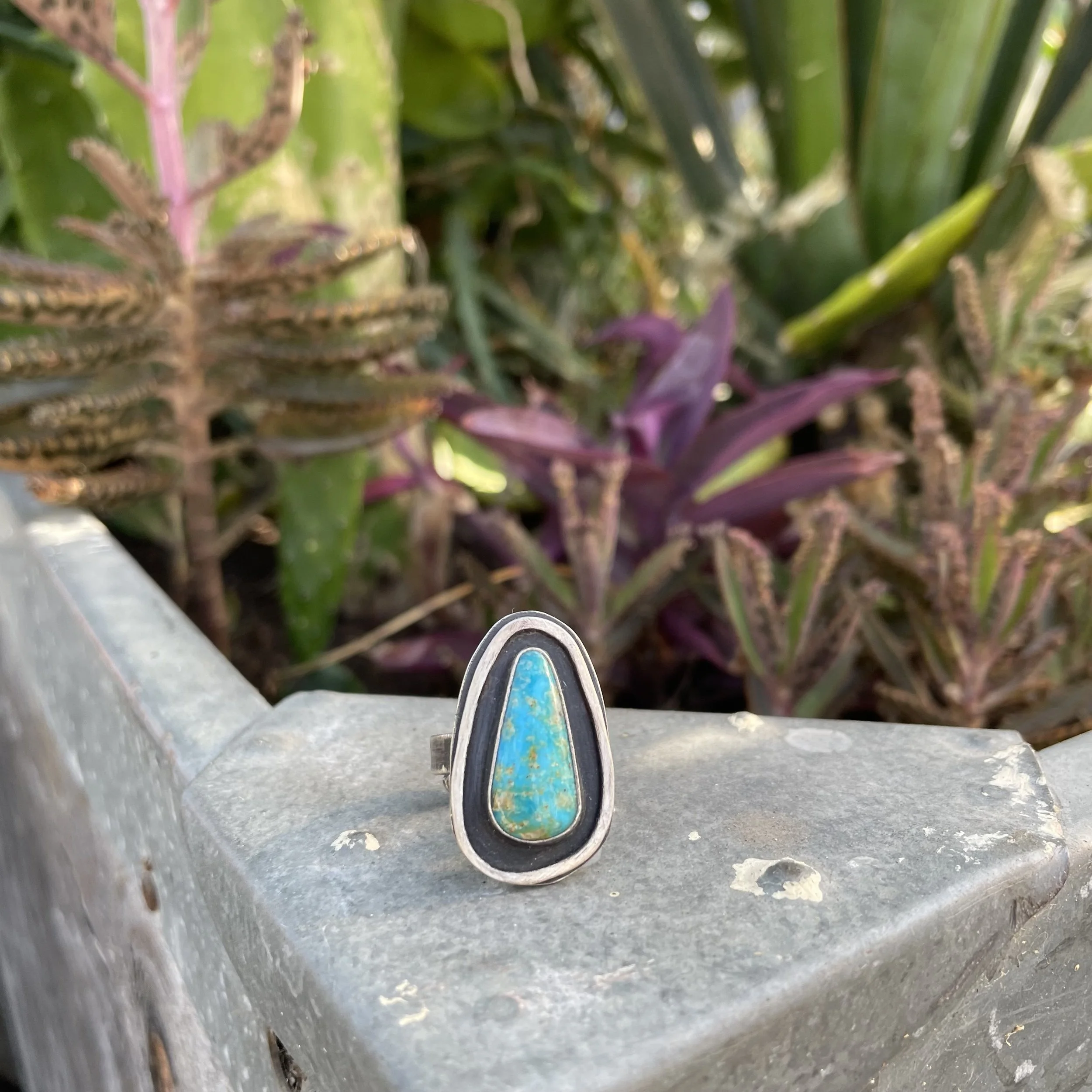 Sonoran Rose Turquoise Ring
