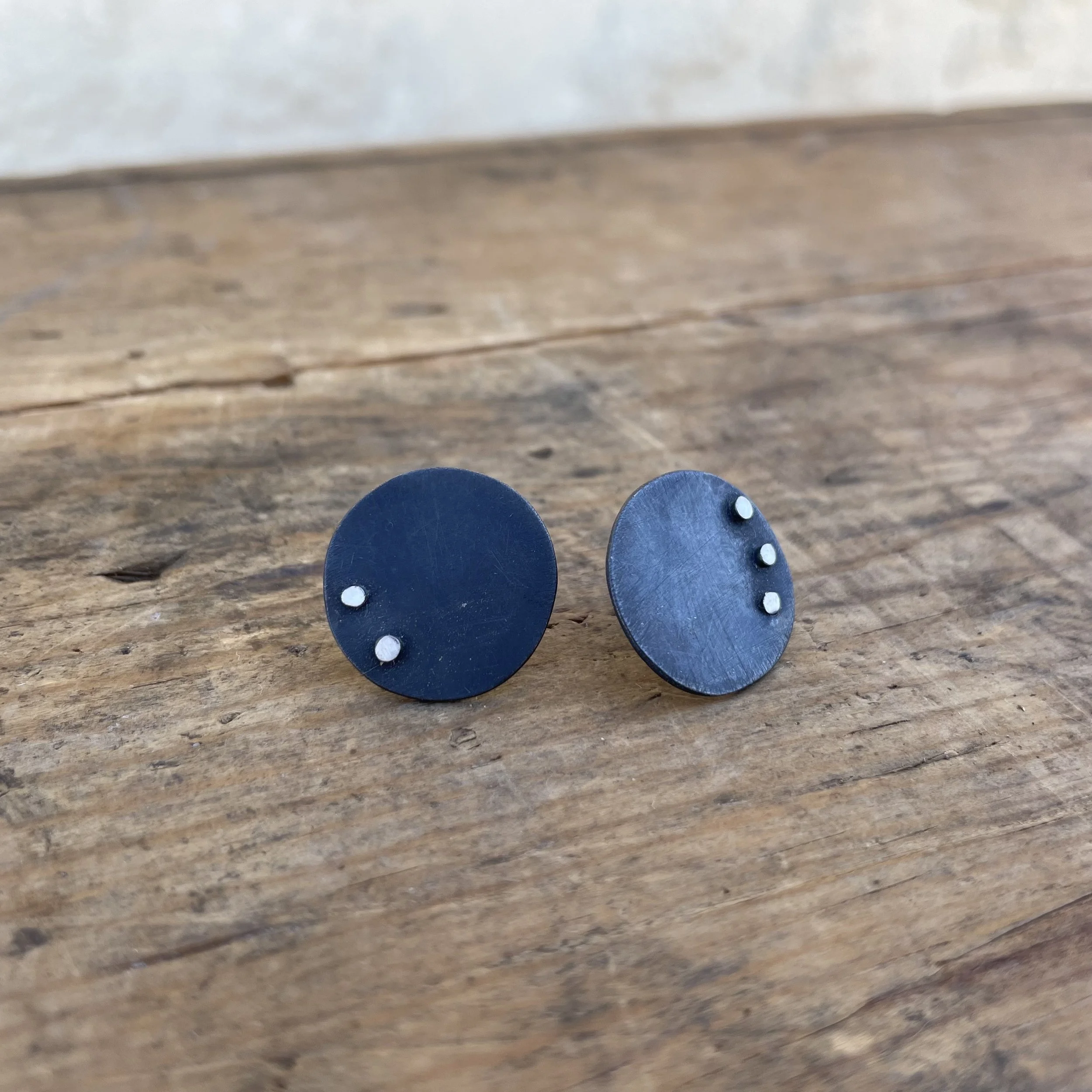 Oxidized Dotted Posts