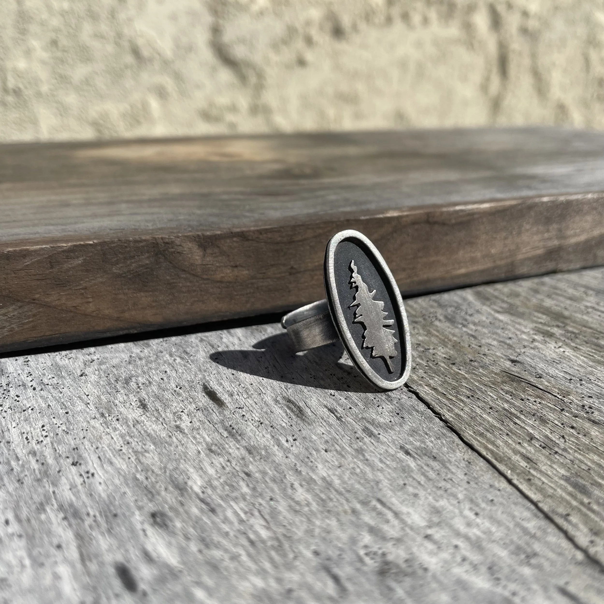 Oval Pine Tree Ring 2