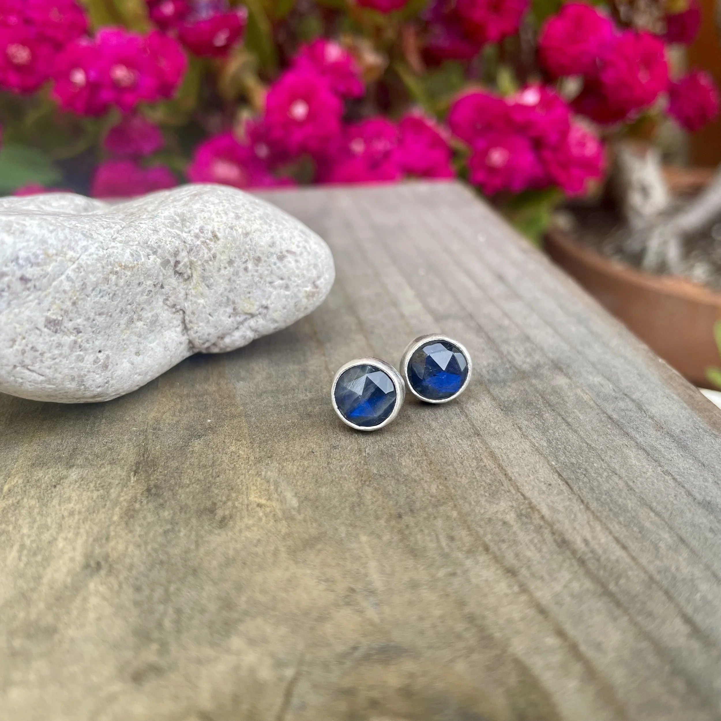 Labradorite Rose Cut Posts