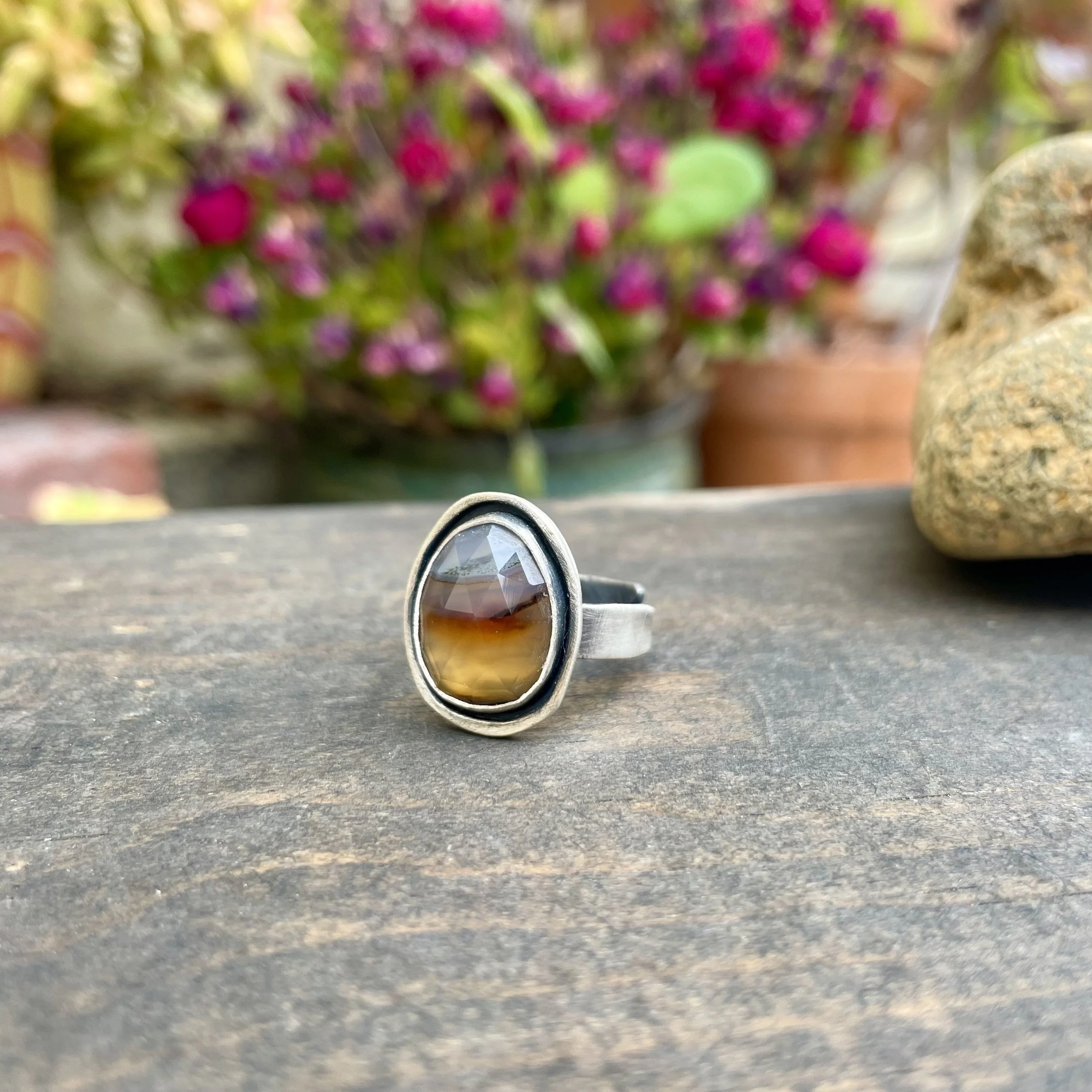 Sunset Montana Agate Ring