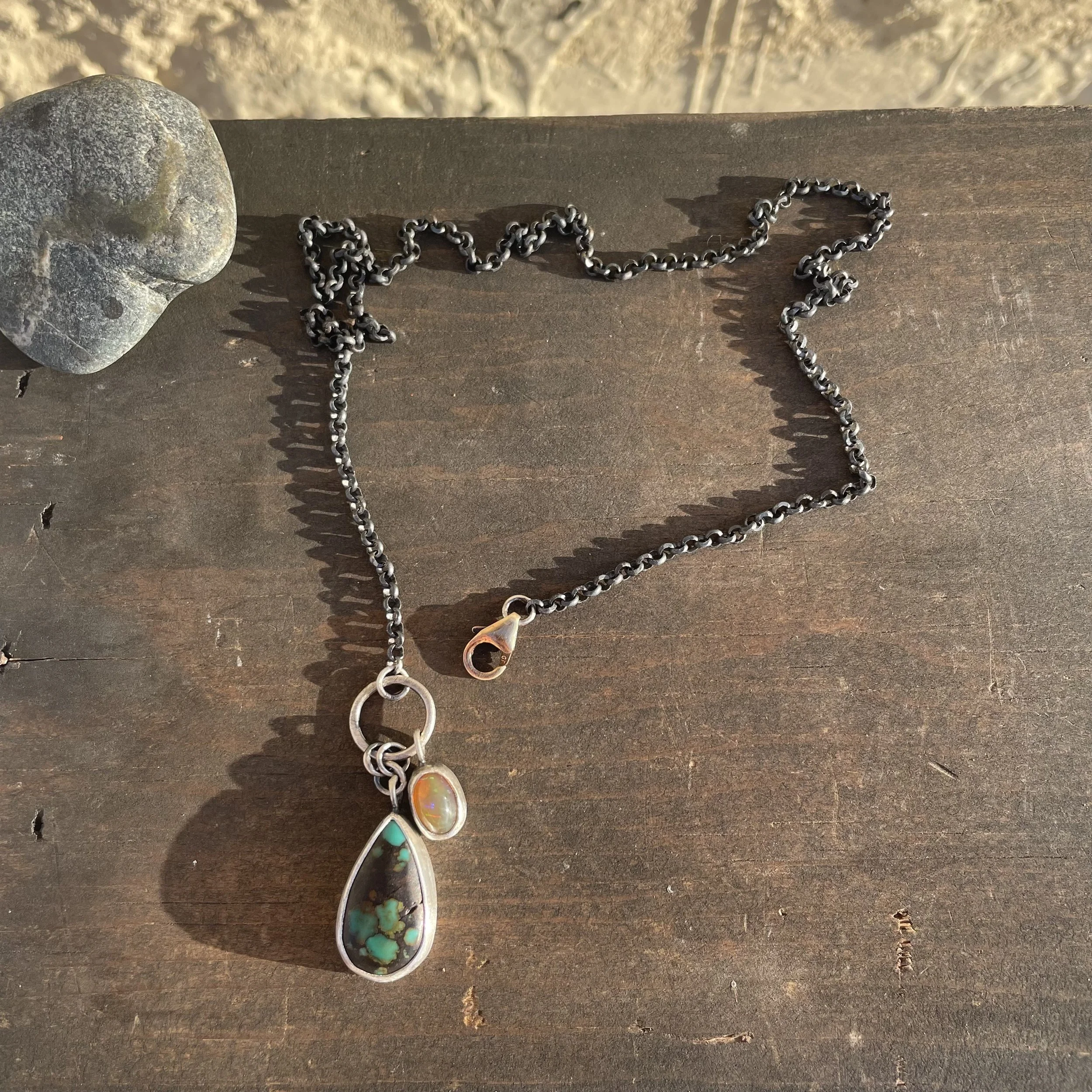 Turquoise & Opal Necklace