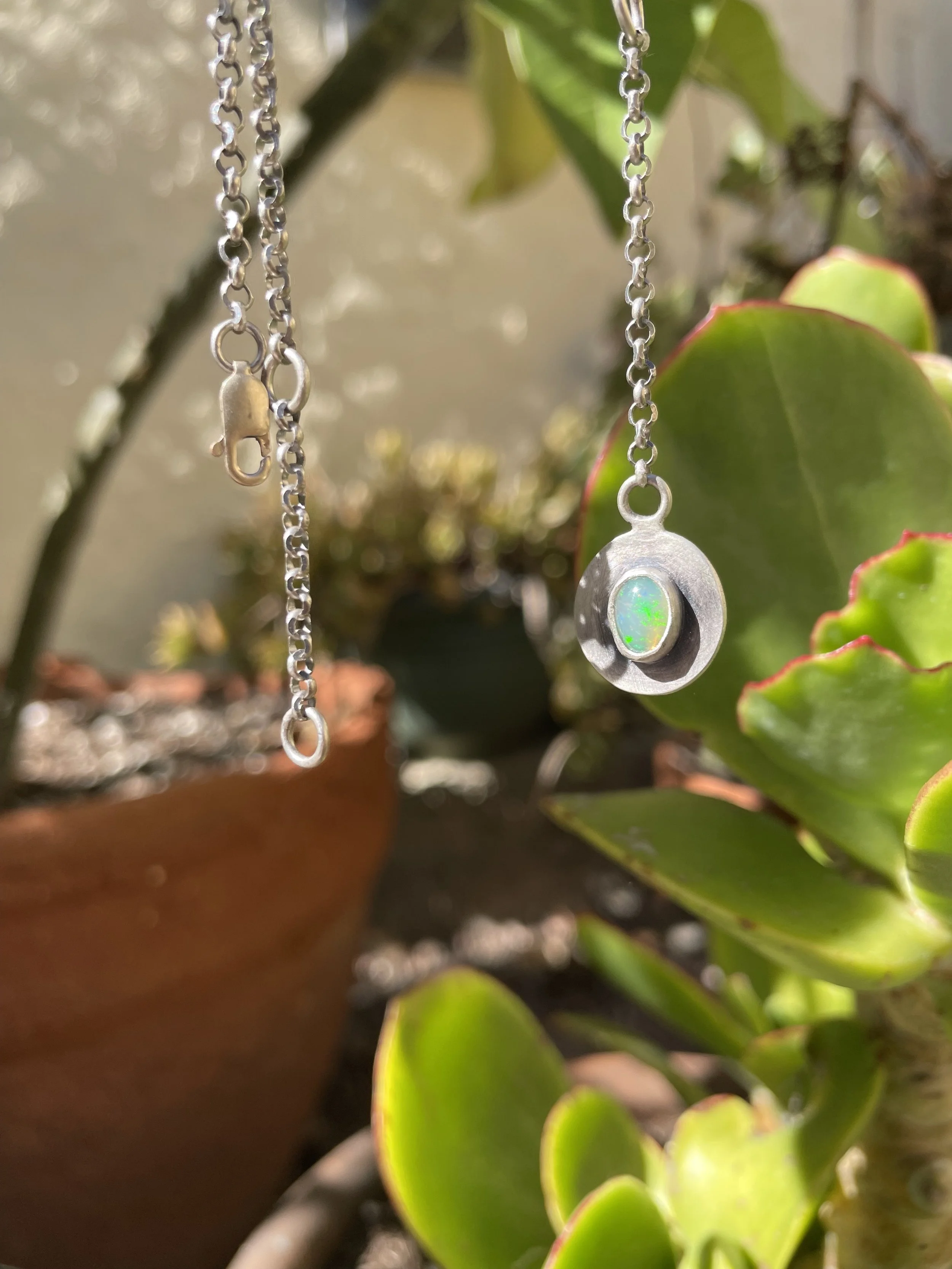 Opal Y- Necklace
