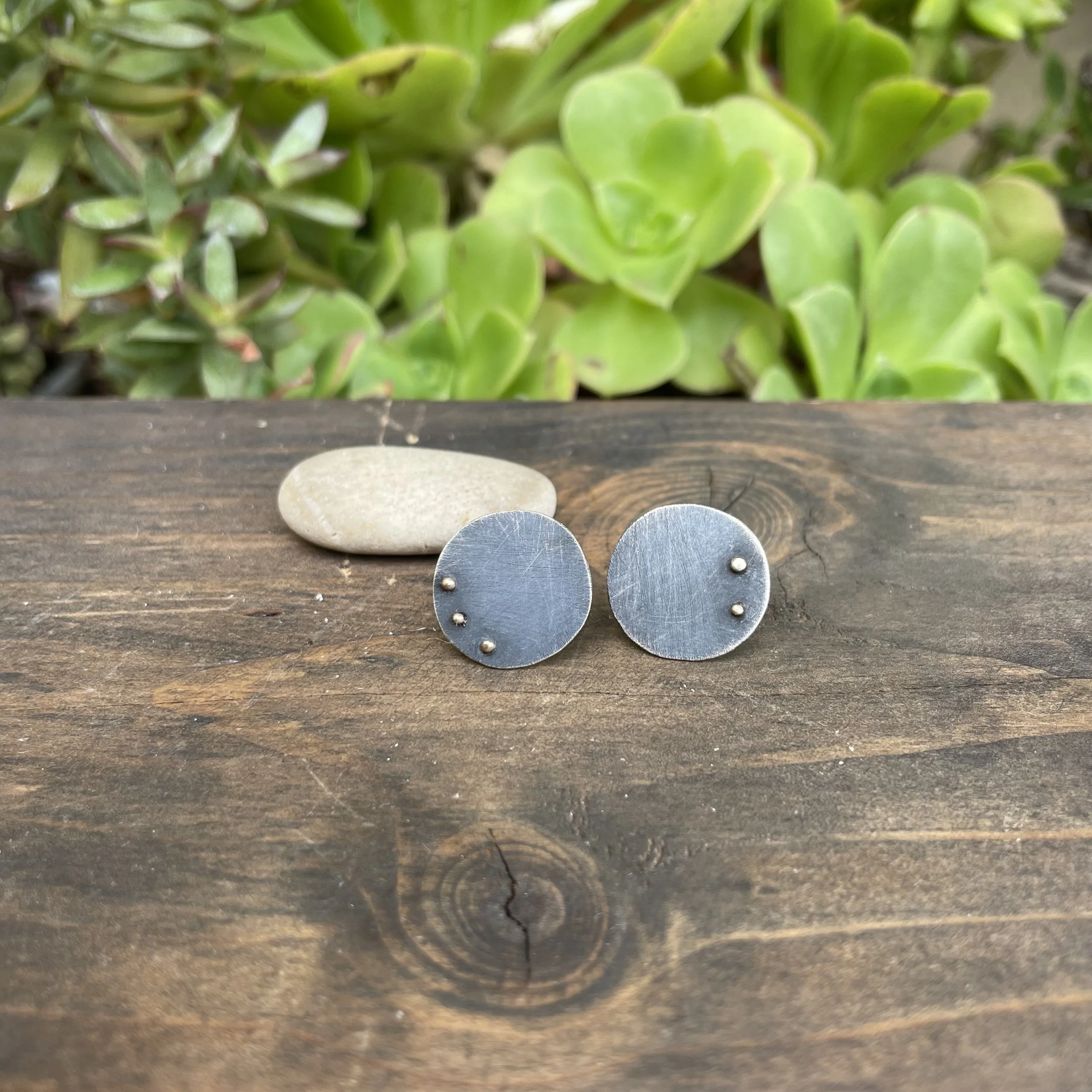 Gold Dotted Circle Posts