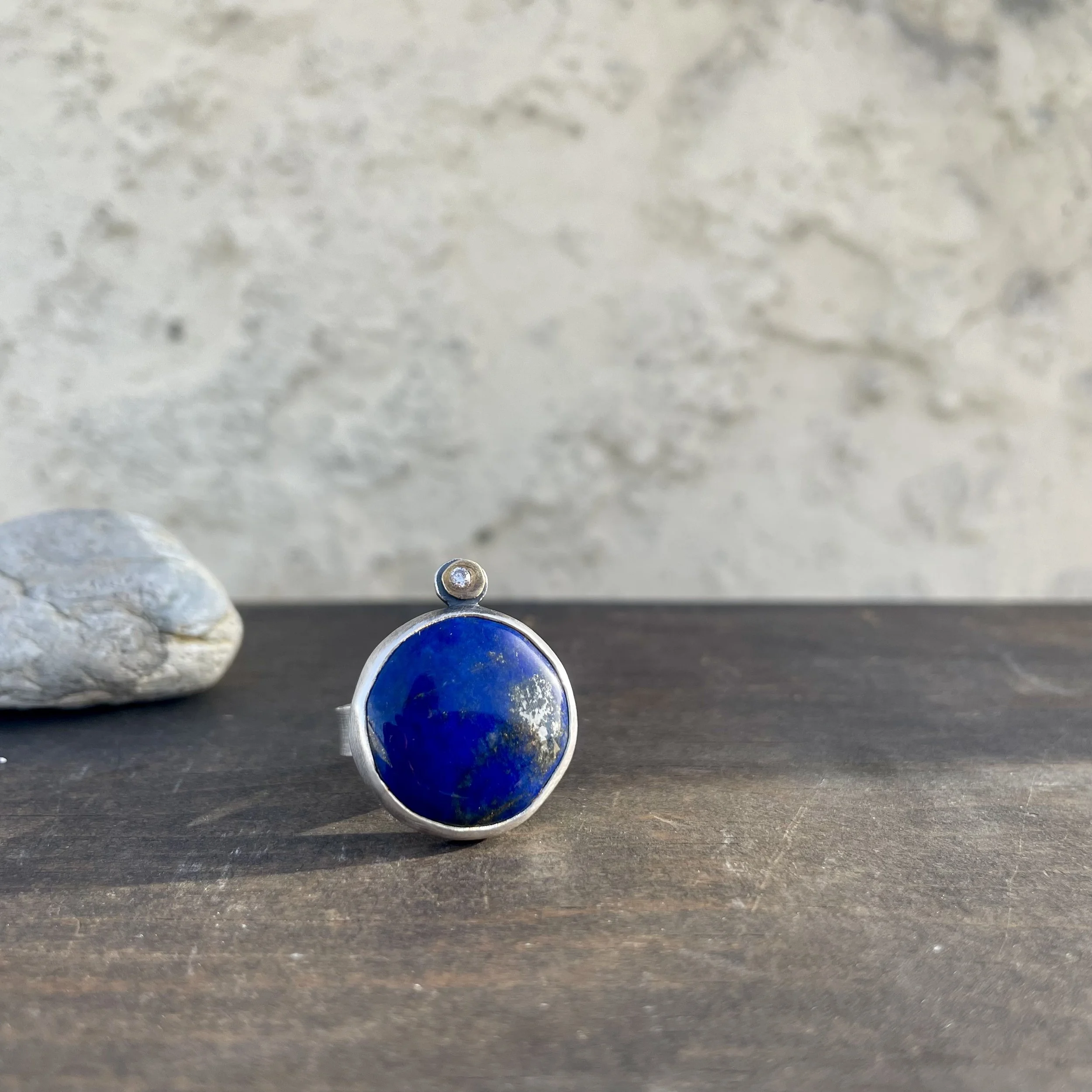 Lapis North Star Ring