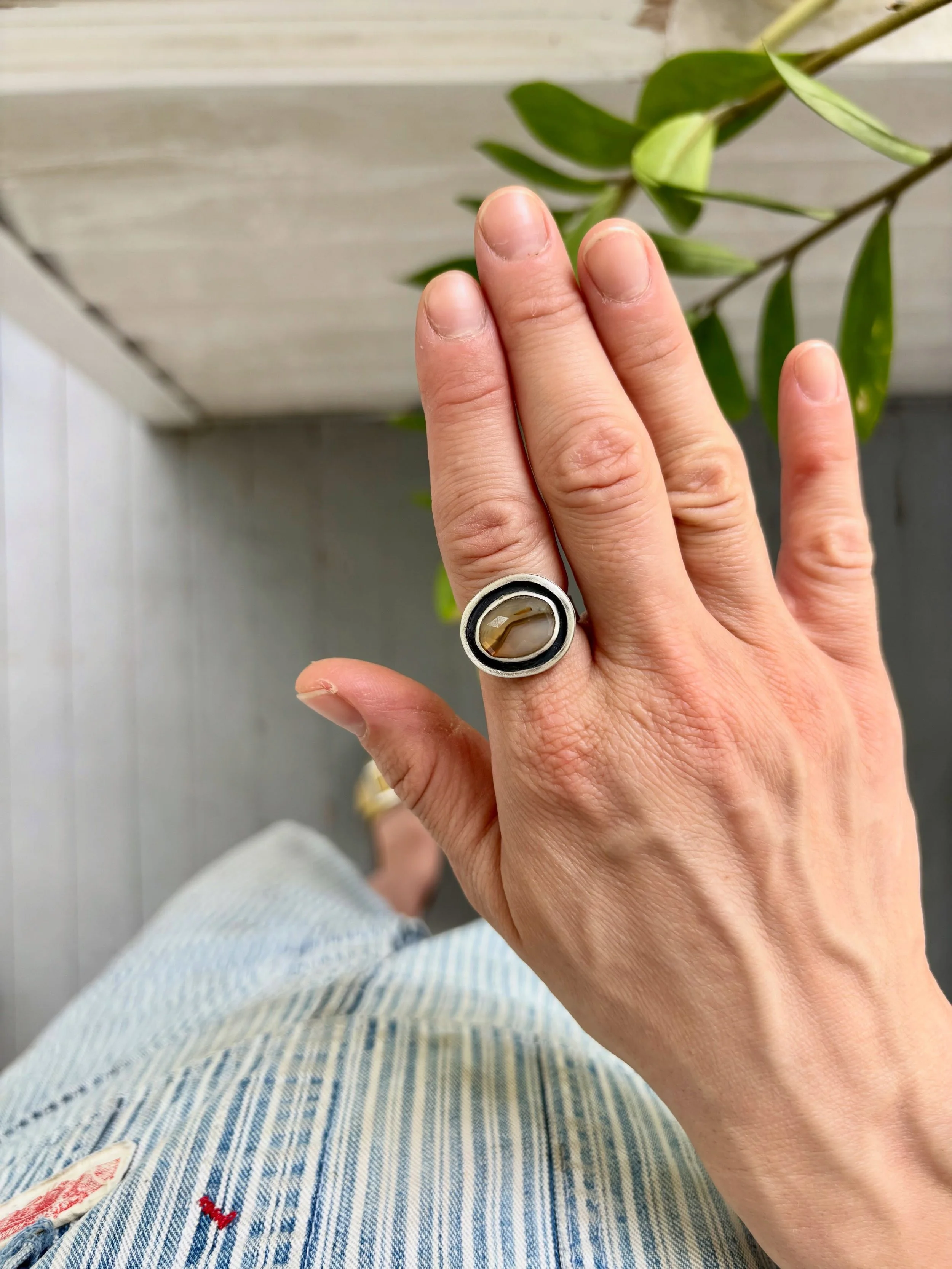 Montana Agate Landscape Rings go live today at 6 pm est.
