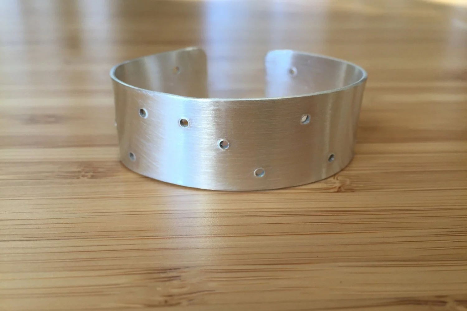 2016 Silver Holed Open Cuff