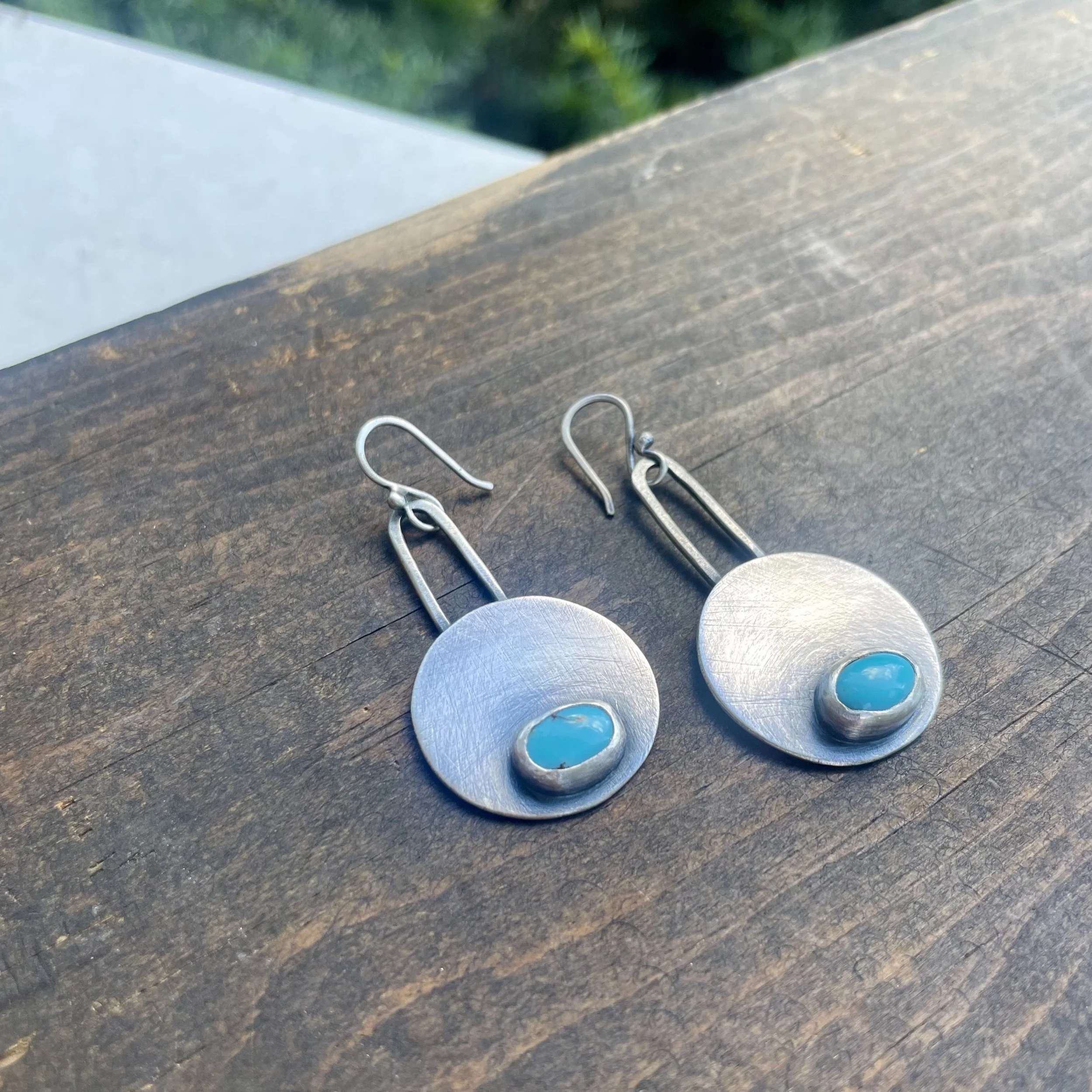 Banjo Egyptian Turquoise Hoops