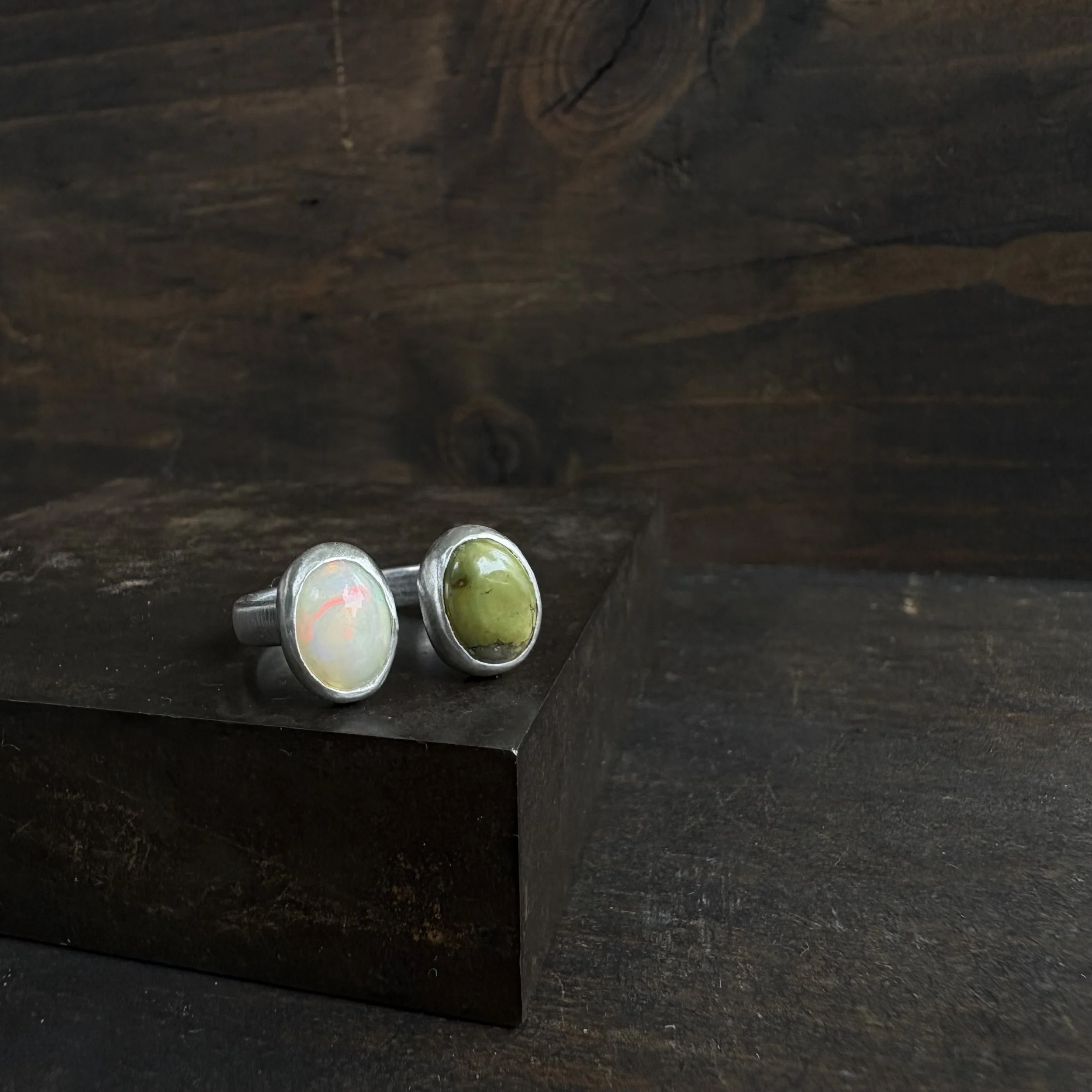 Opal & Verde Valley Turquoise Double Stone Ring