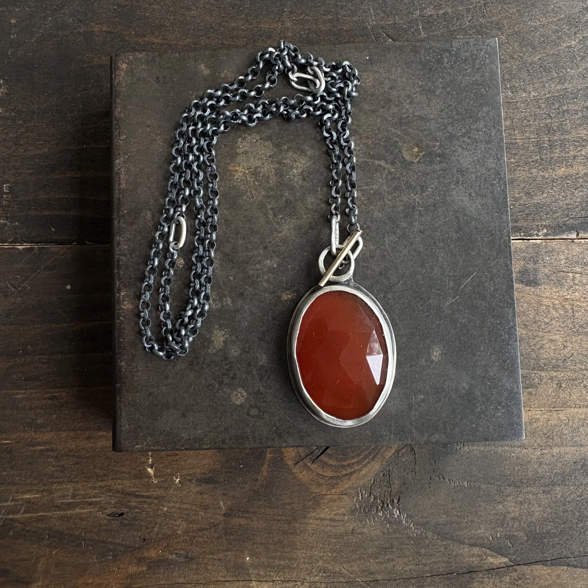 Carnelian Toggle Necklace