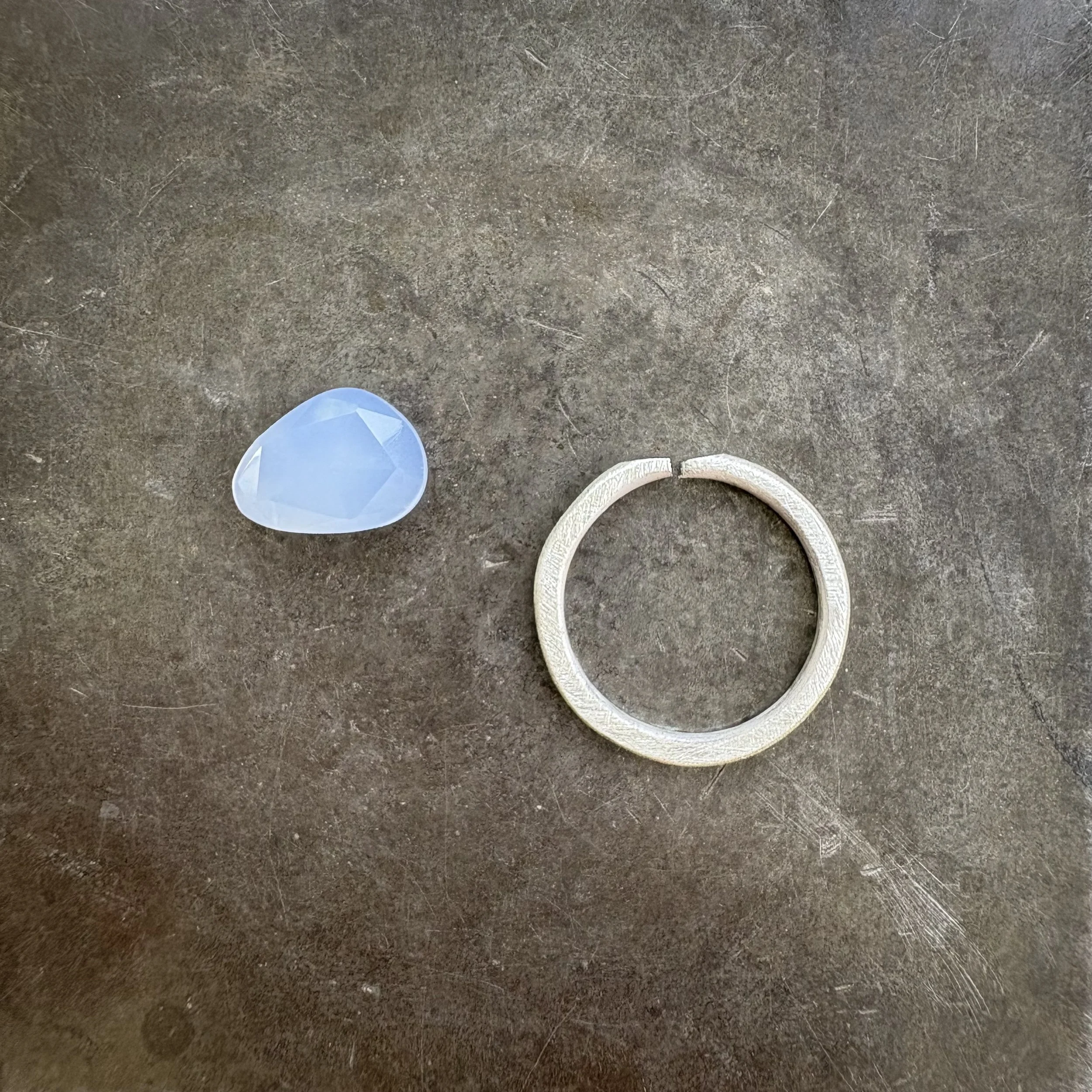 Turkish Chalcedony Custom Ring