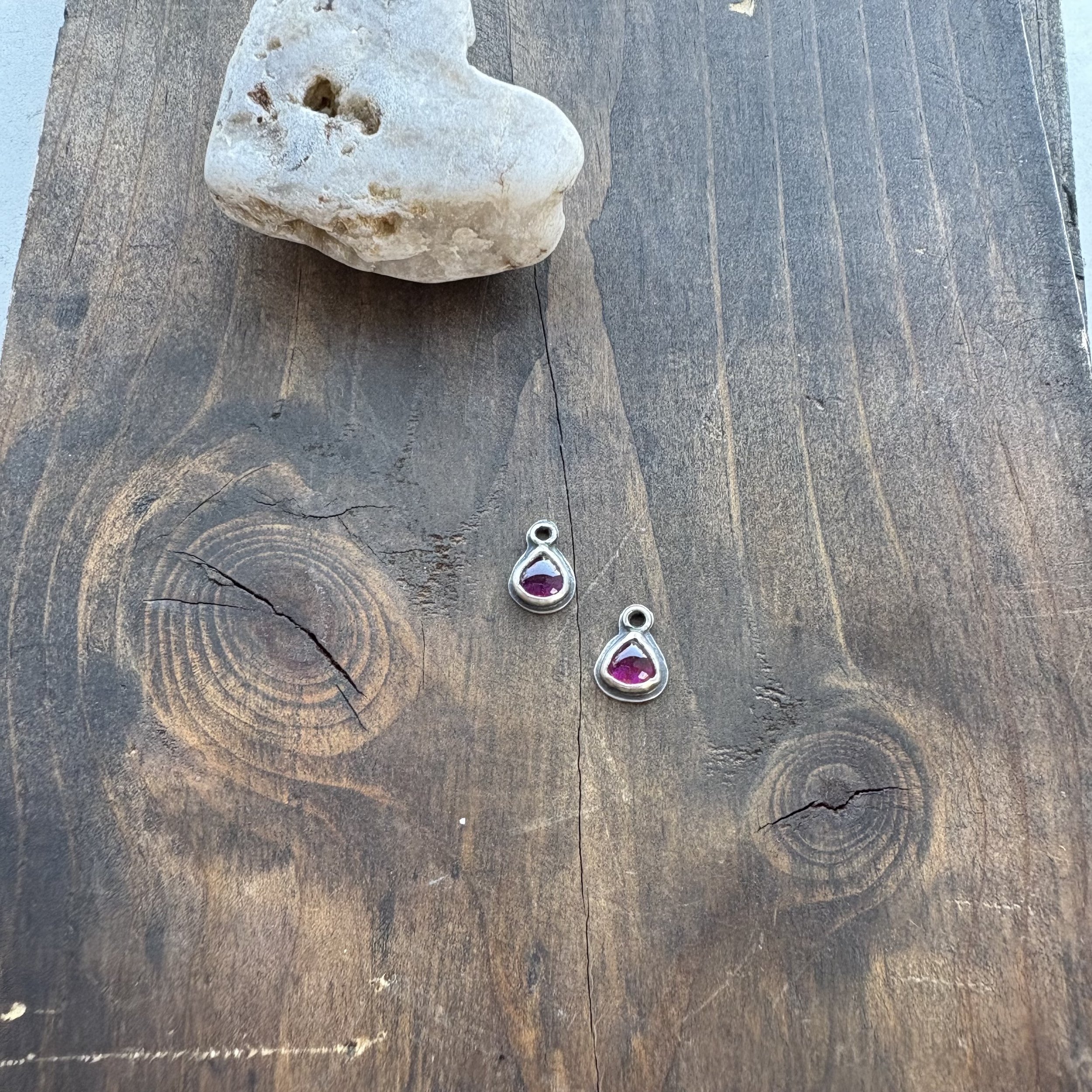 Rhodolite Garnet Interchangeable Threader Charm