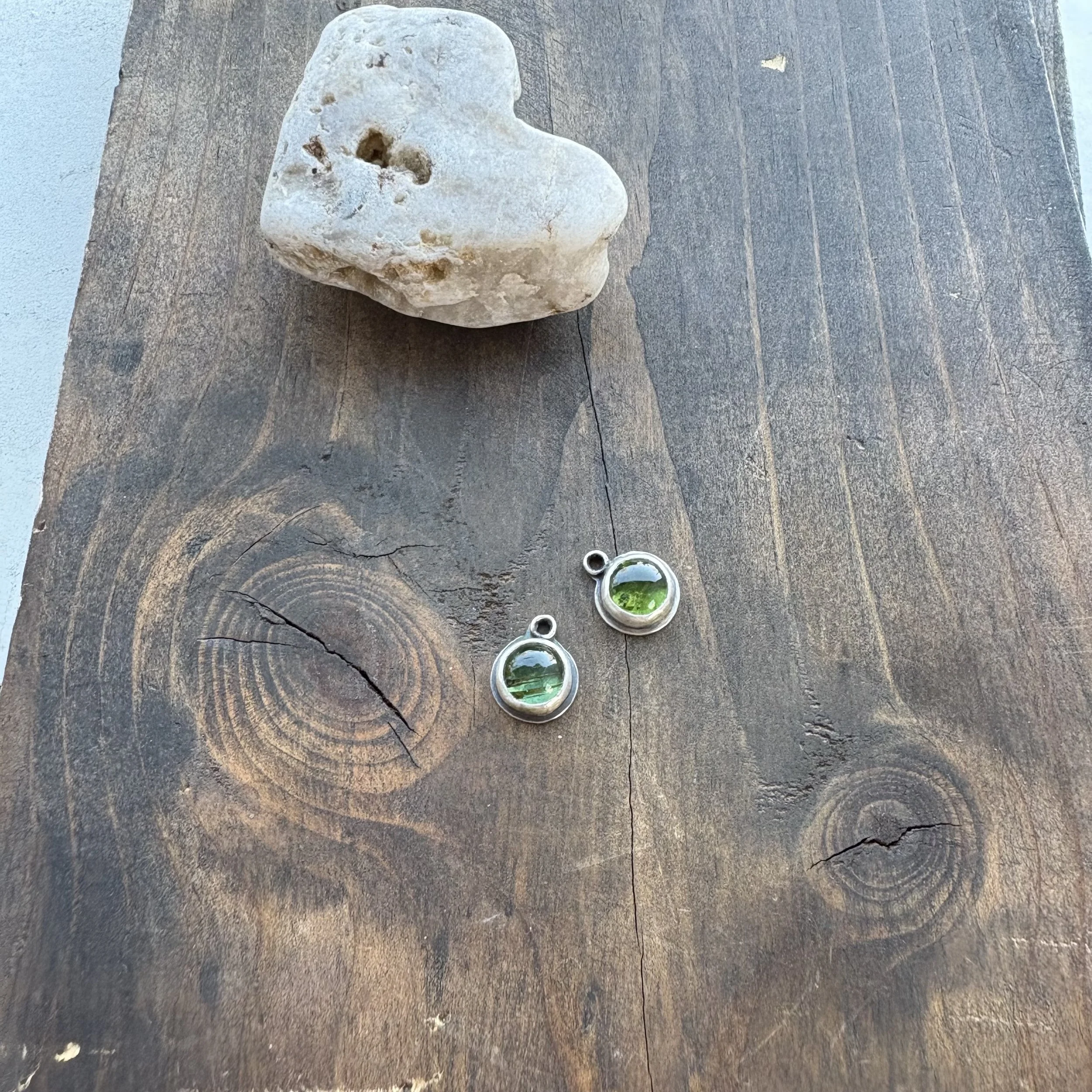 Green Tourmaline Interchangeable Threader Charm