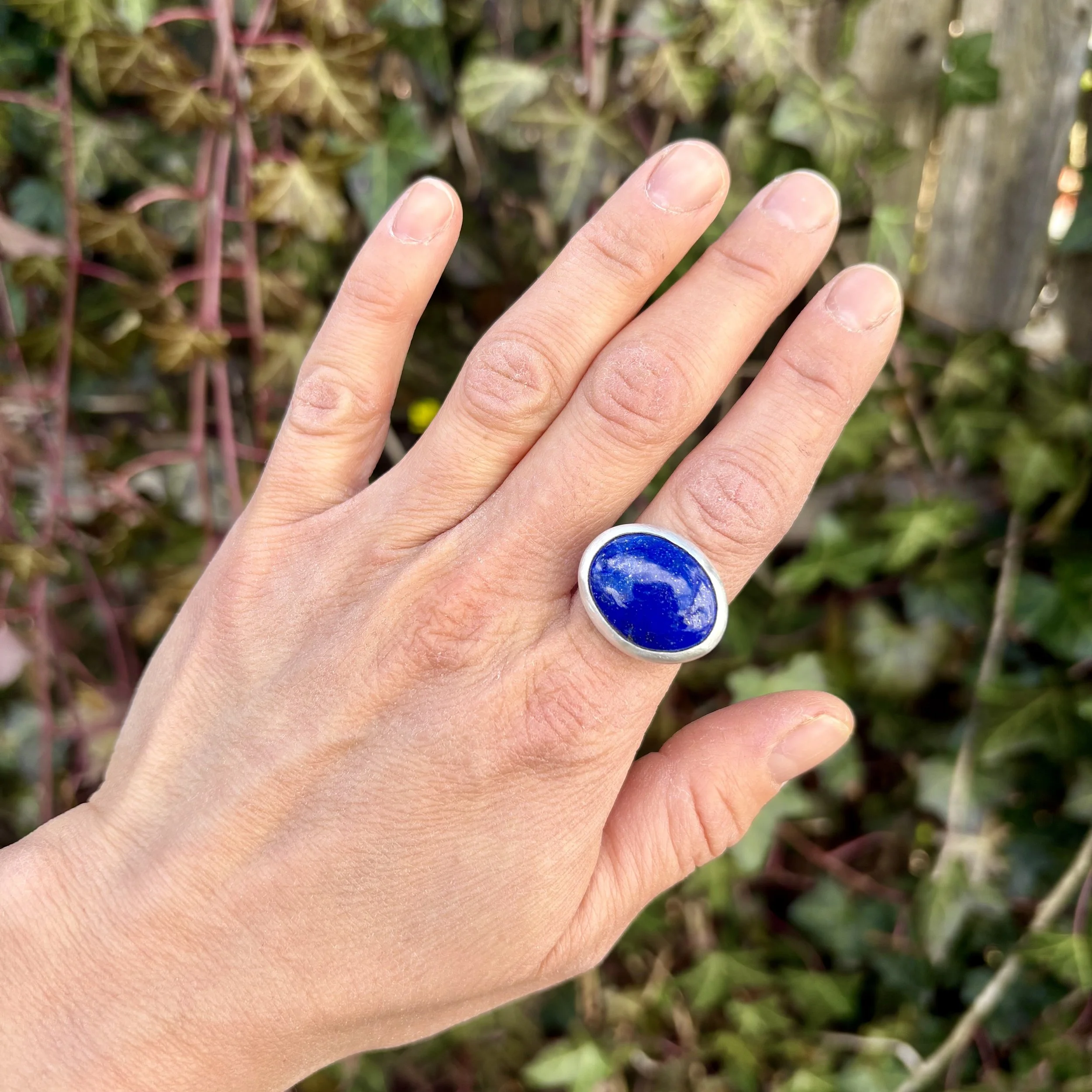 Lapis Statement Ring