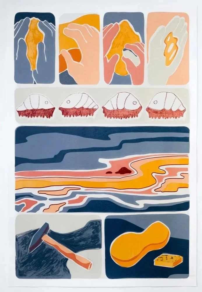 ELLA WEST | CLEANING A STONE WITH A STONE, 2025
