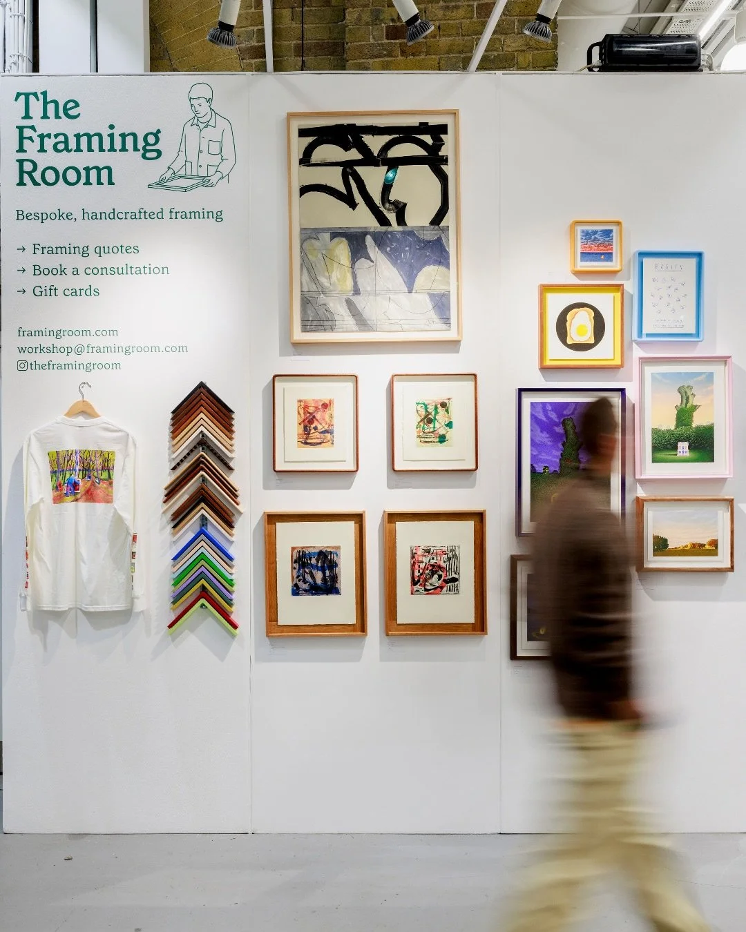 It was a pleasure to have @theframingroom on-site at the Fair this year 💫

The Framing Room offers bespoke framing solutions with a dedicated, highly skilled team of artisans ready to provide one-to-one consultations on protecting, presenting and en