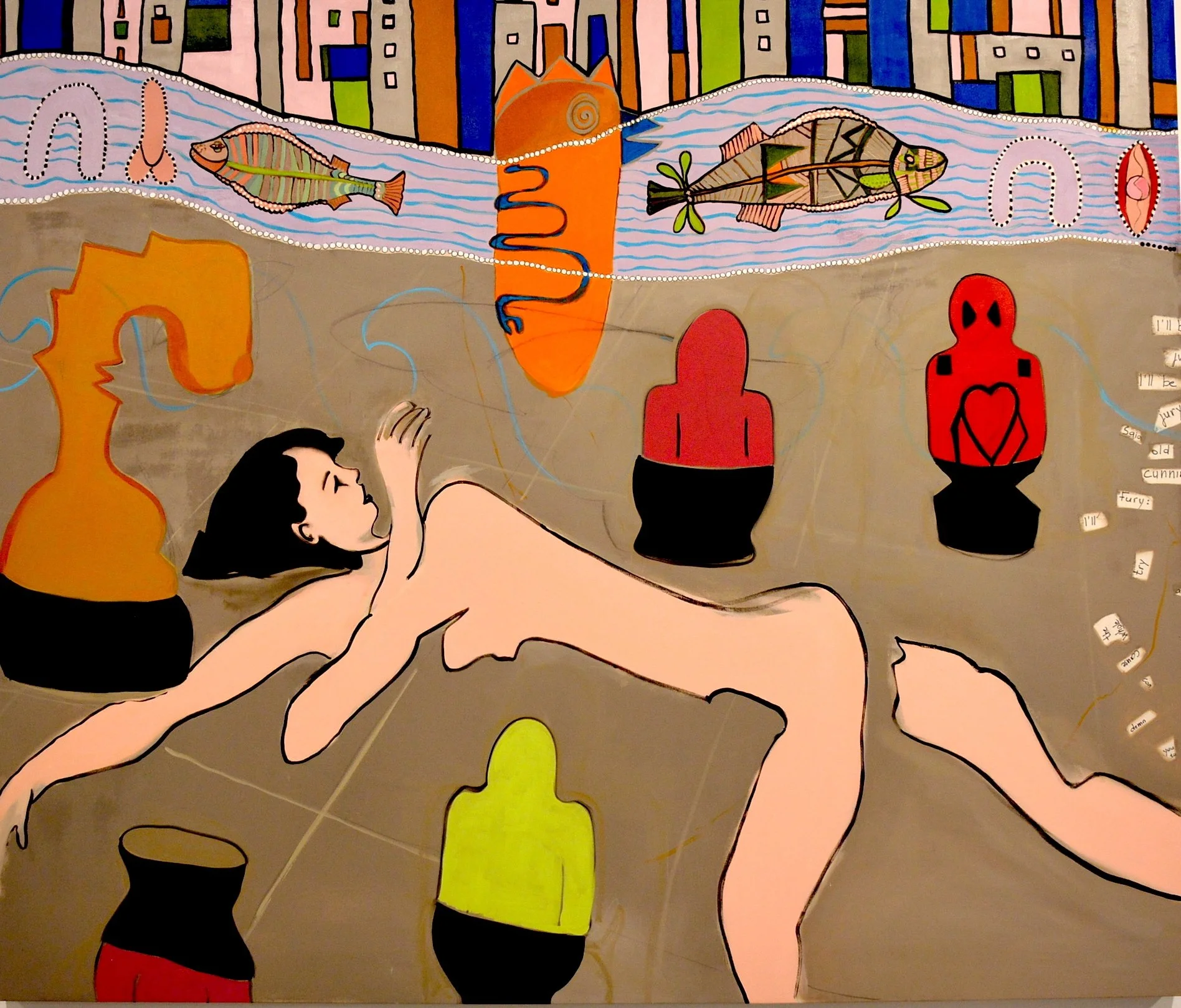 Icare
72" x 60" Oil on Canvas
