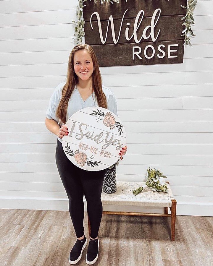Congratulations to our beautiful Friday bride!! Thank you so much for choosing Wild Rose! We are so grateful we were able to find your PERFECT dress 😍✨

#wildrosebridal 🌹